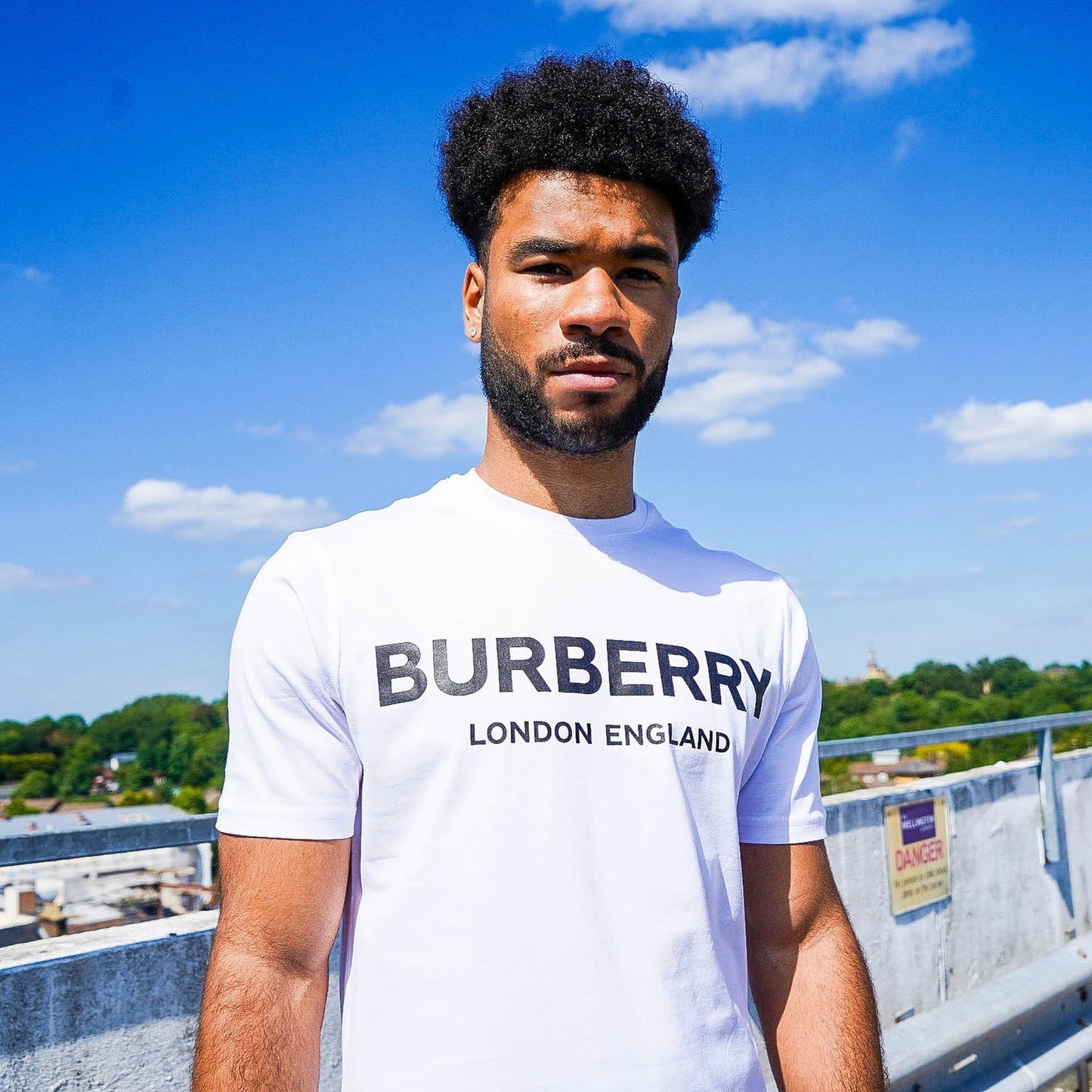 Burberry Men’s White Short-sleeve Oversized T-shirt