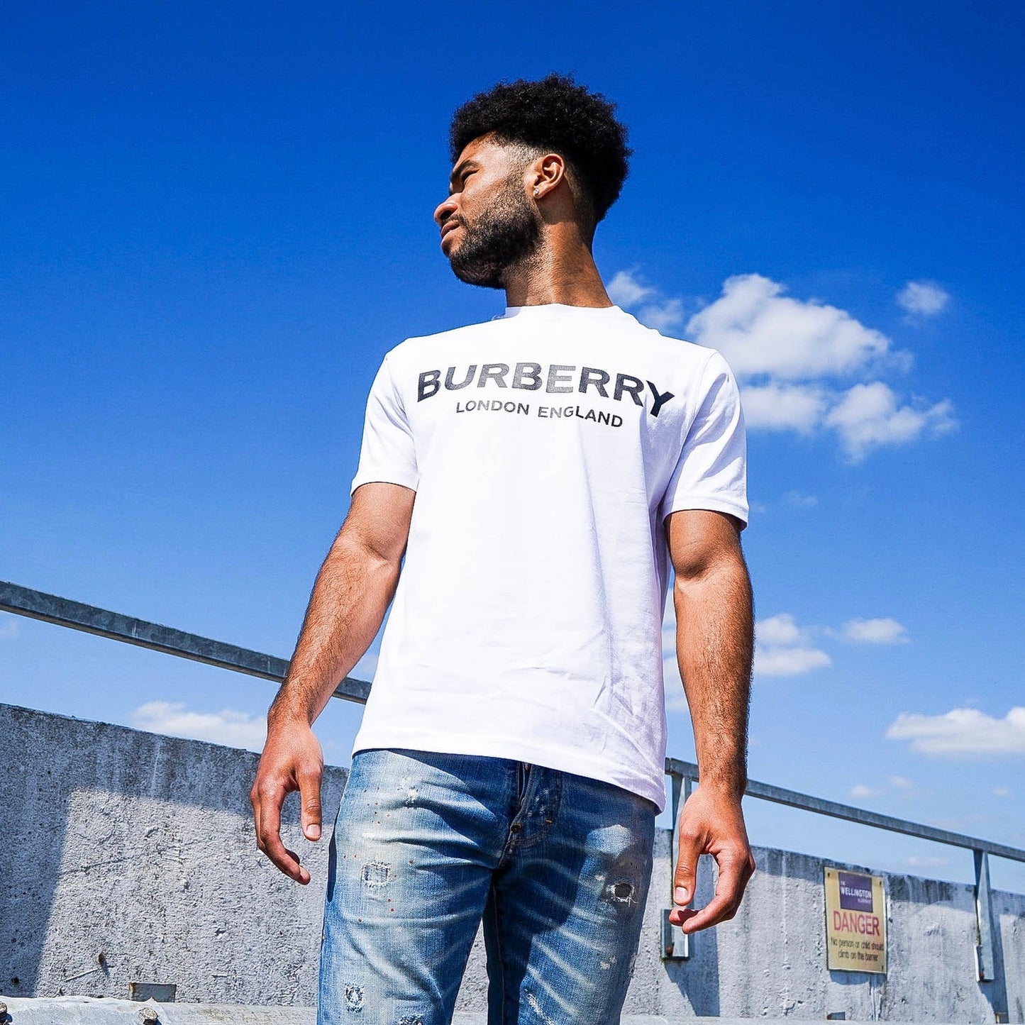 Burberry Men’s White Short-sleeve Oversized T-shirt