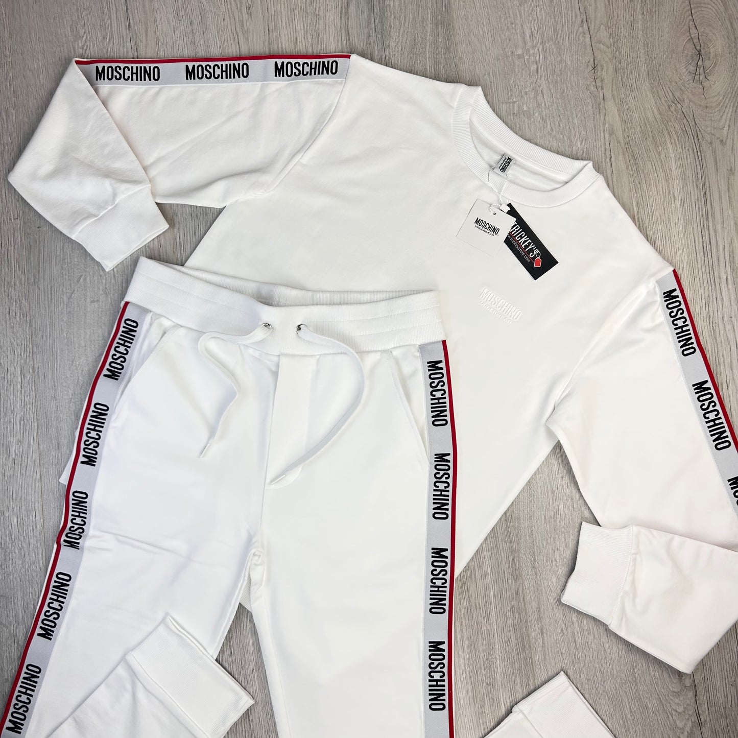 Moschino Men’s White Full Tracksuit