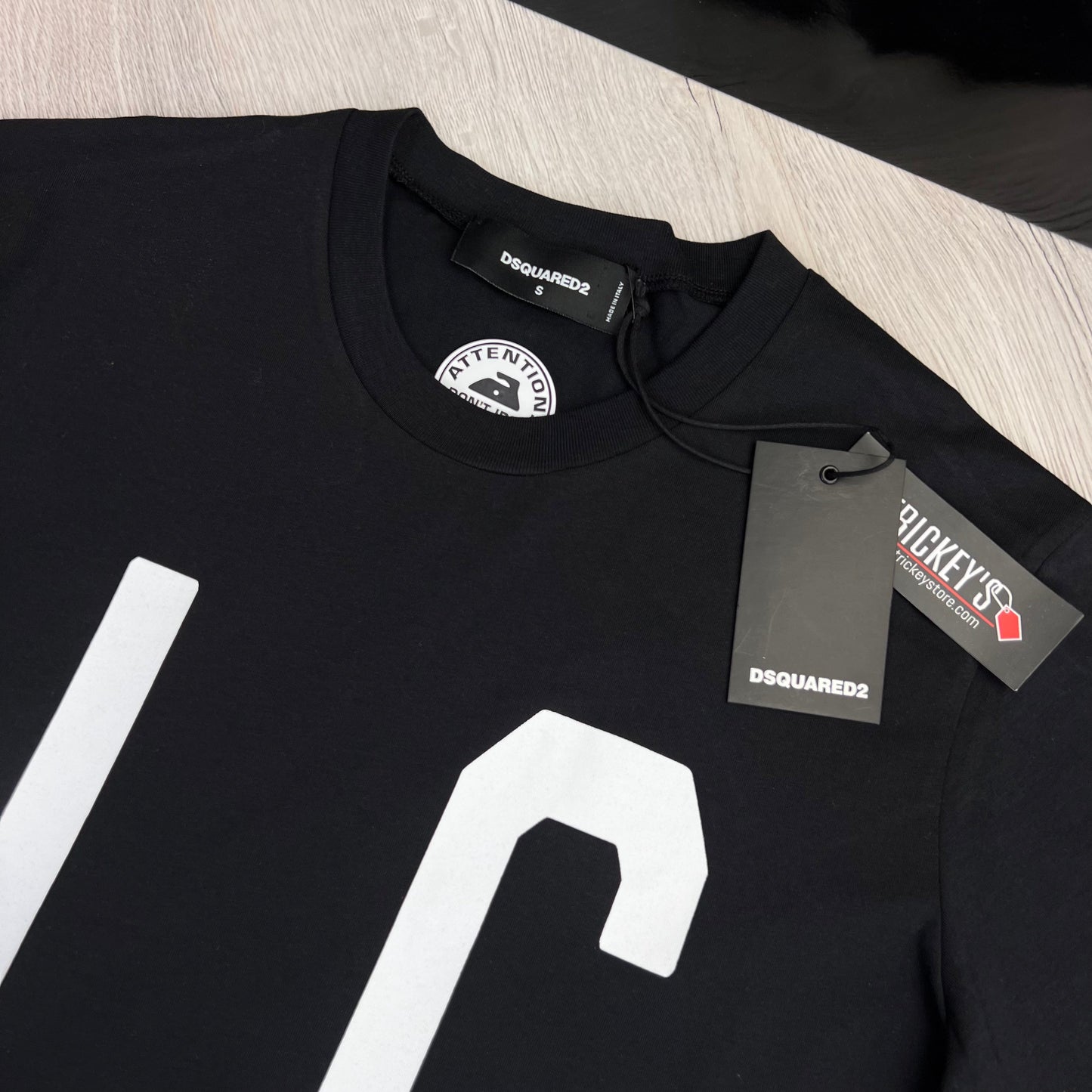Dsquared2 Men’s Black ‘ICON’ Logo T-shirt