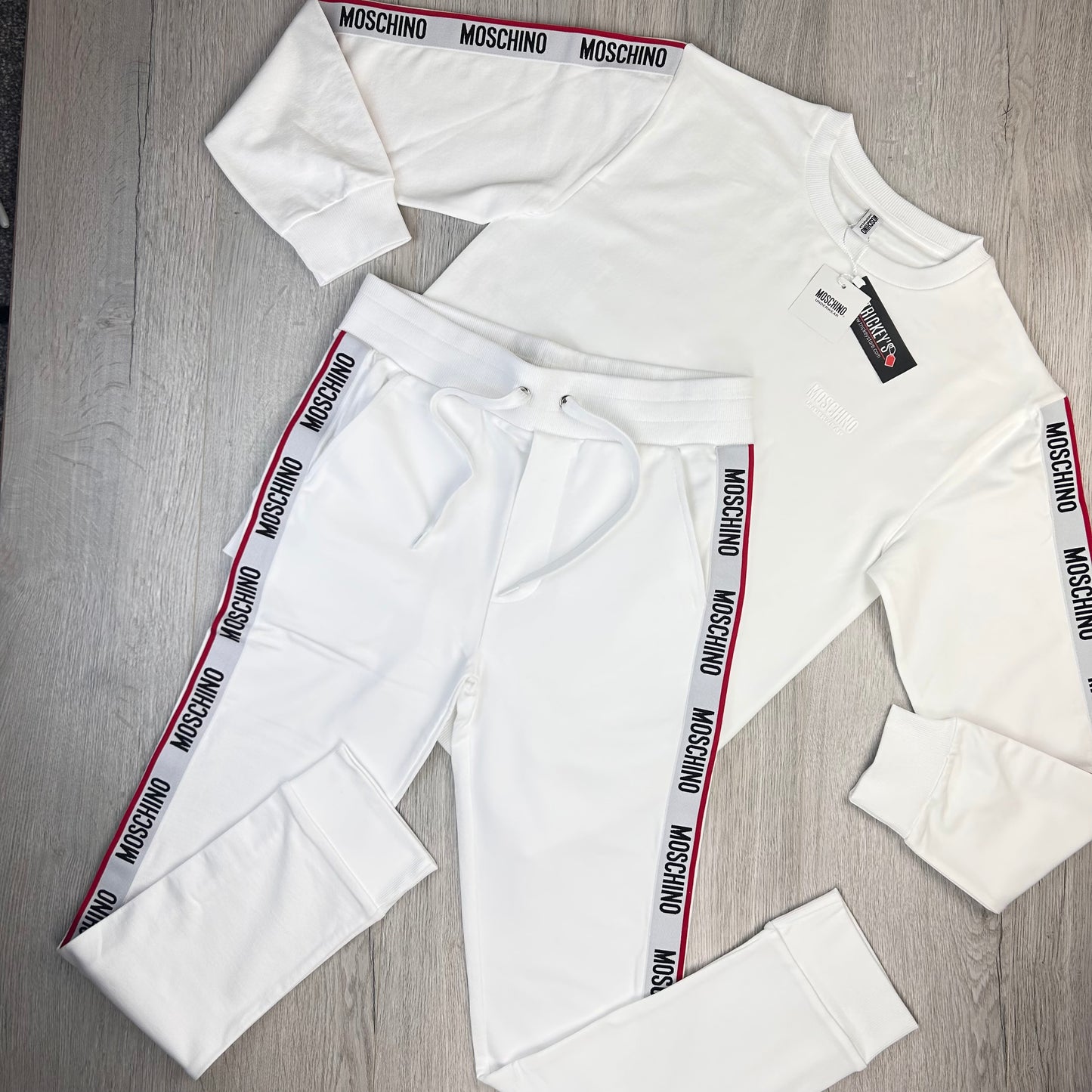 Moschino Men’s White Full Tracksuit