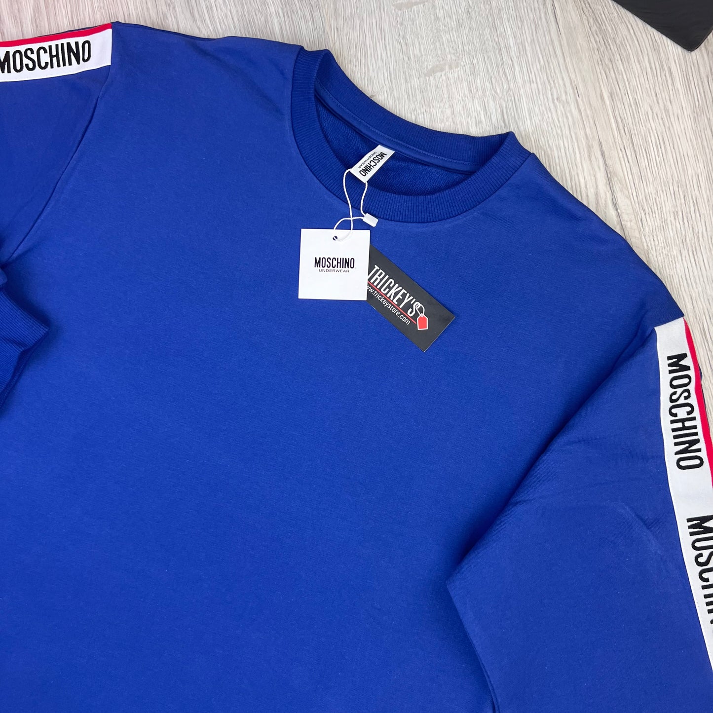 Moschino Men’s Royal Blue Crewneck Jumper