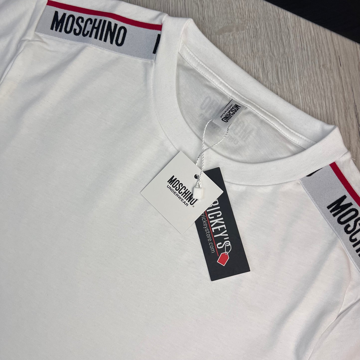 Moschino Men’s White short sleeve T-shirt