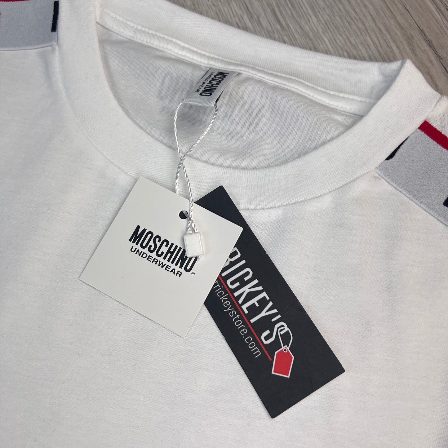 Moschino Men’s White short sleeve T-shirt