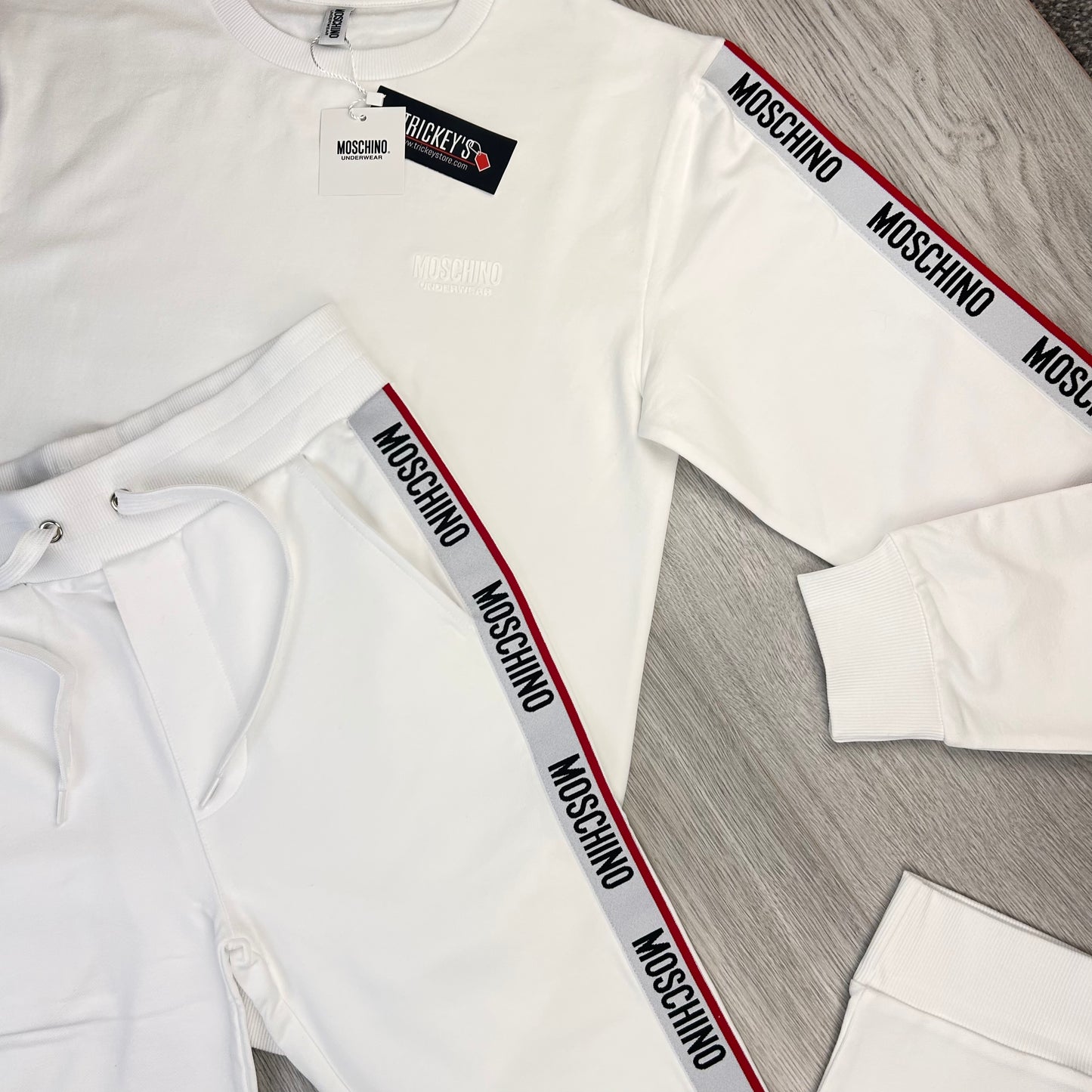 Moschino Men’s White Full Tracksuit