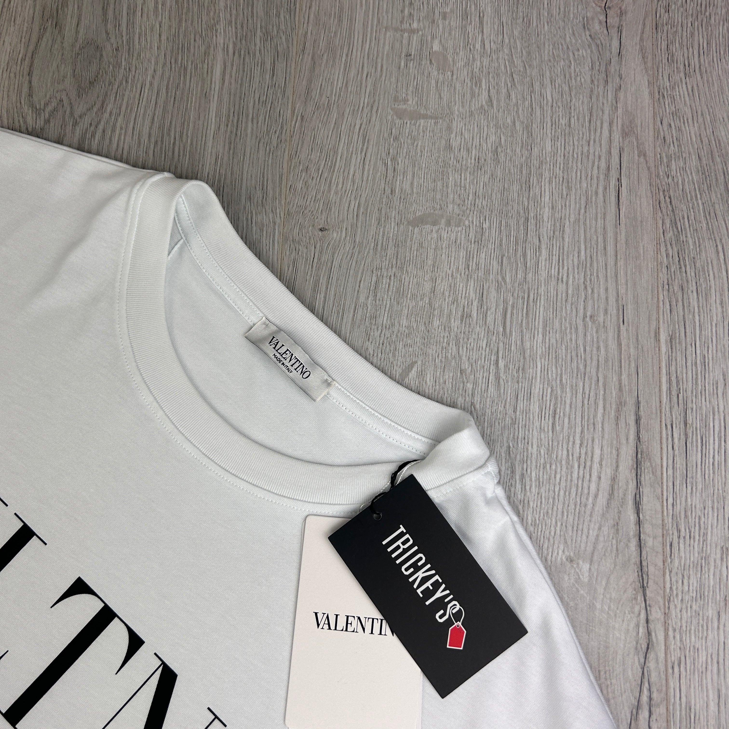 Valentino ‘VLTN’ Men’s White Slim T-shirt