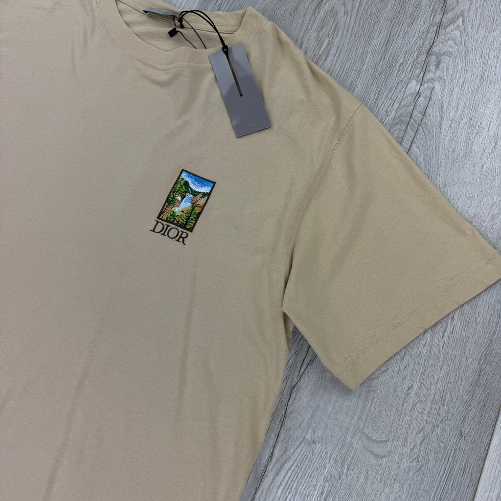 Christian Dior Men’s Beige T-shirt - XL Oversized