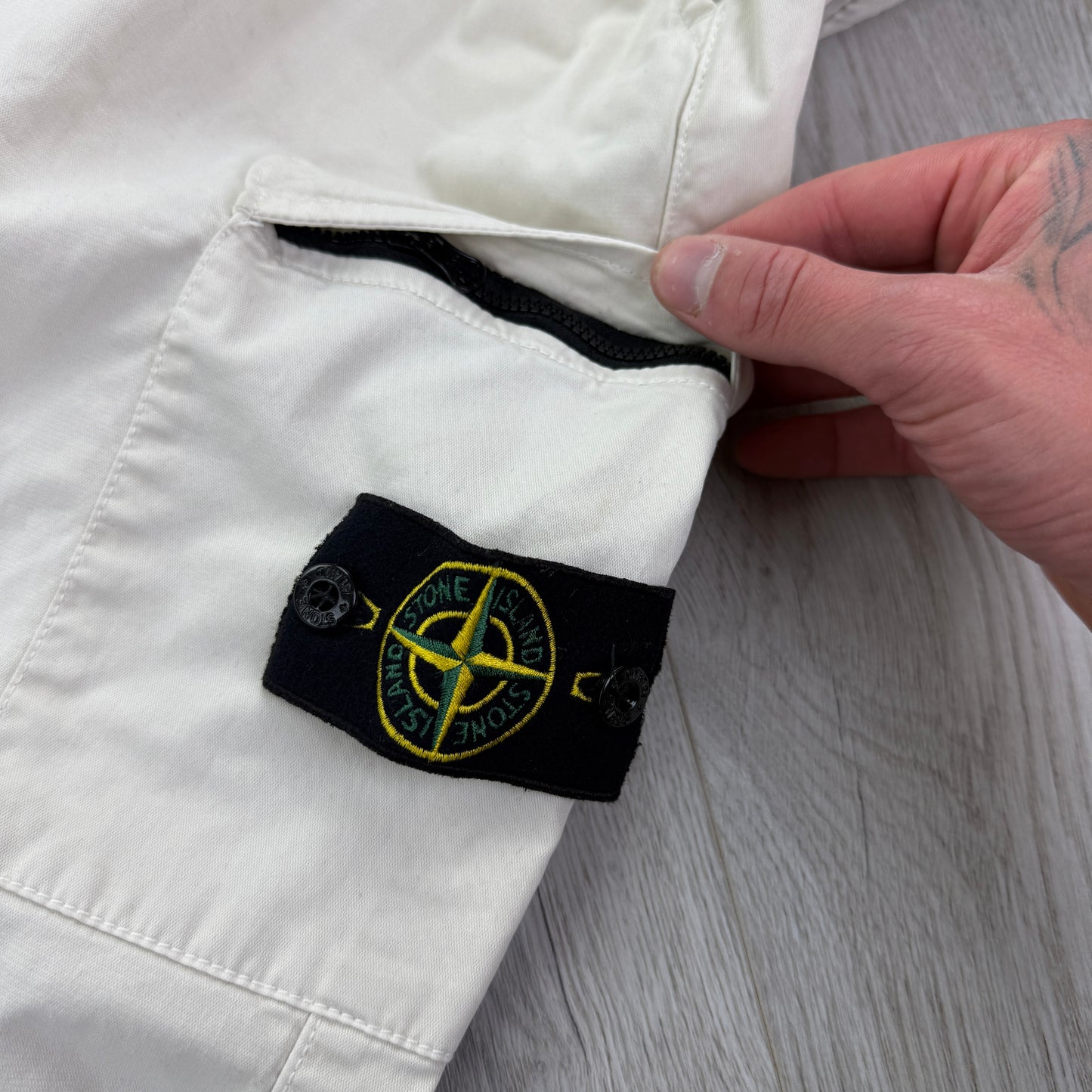 Stone Island Men’s Beige Cargo Trousers - Uk 30