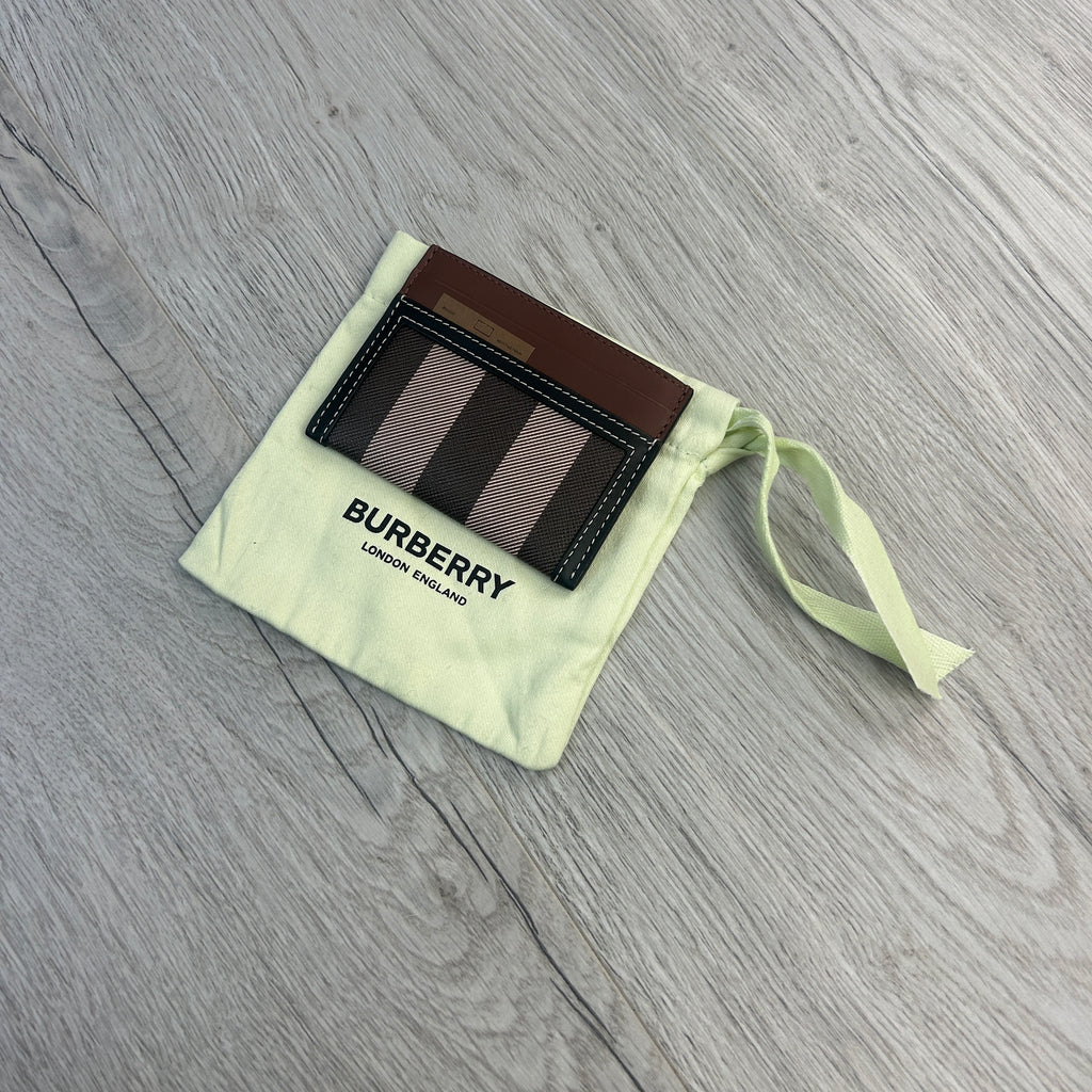 Burberry Check and Two-tone Leather Card Case