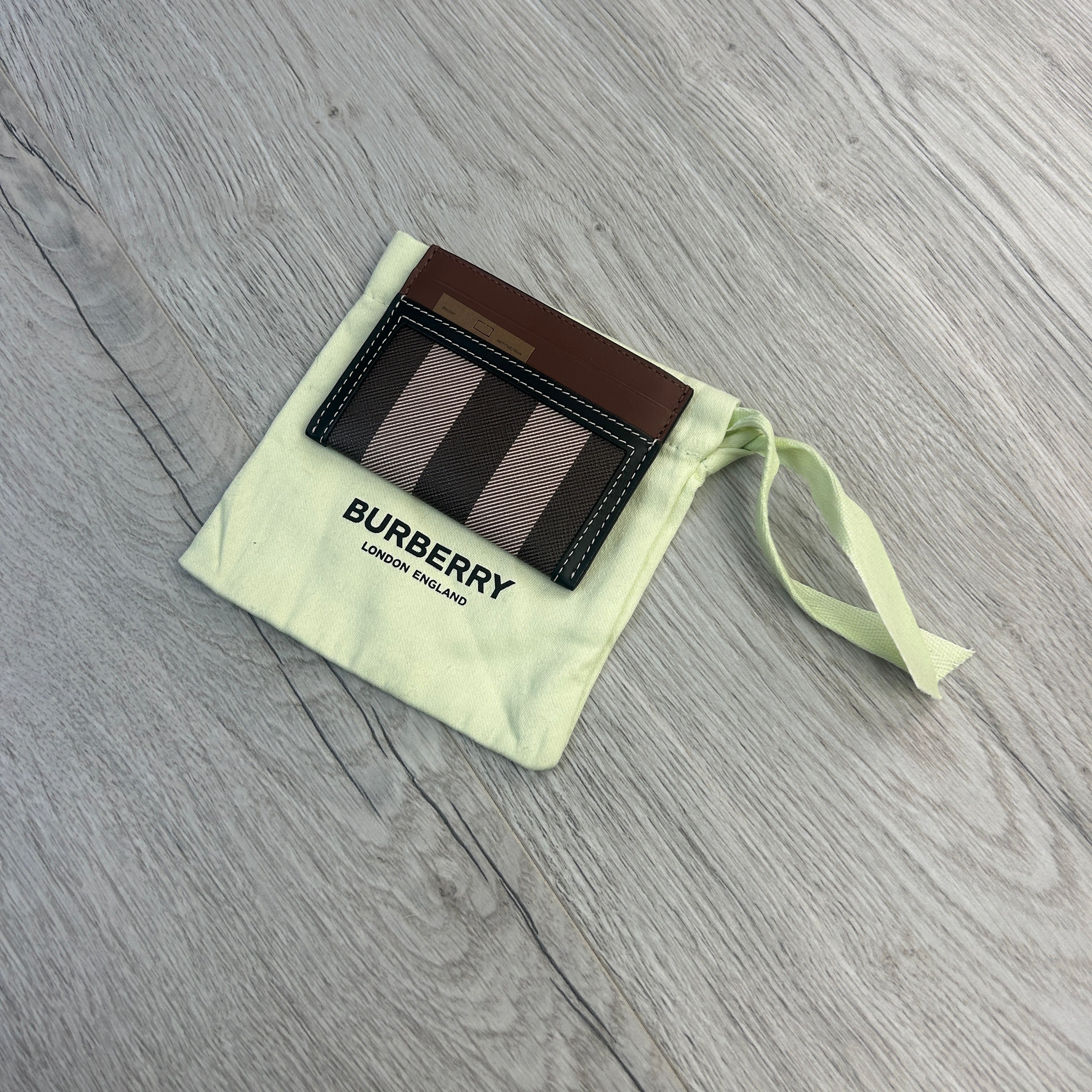 Burberry Check and Two-tone Leather Card Case