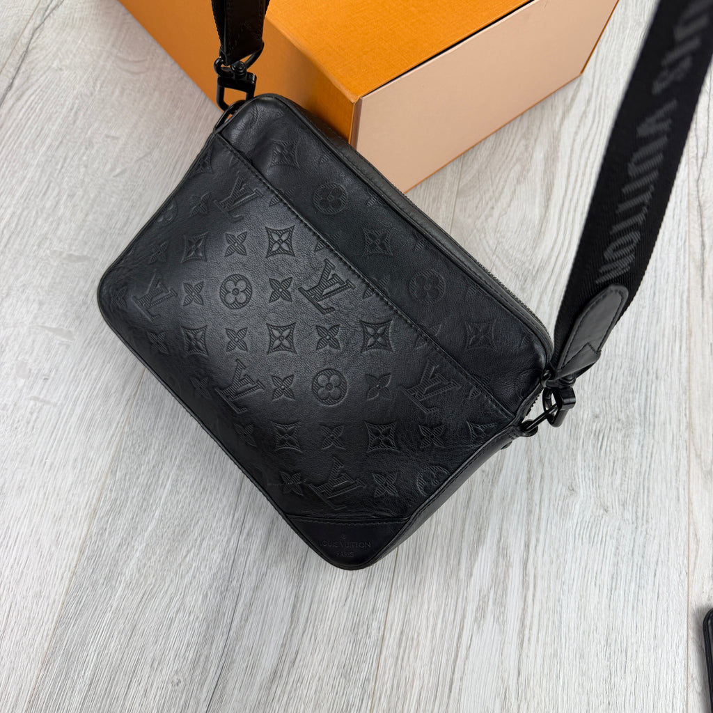 Louis Vuitton Men’s Shadow Black Monogram Duo Messenger Bag