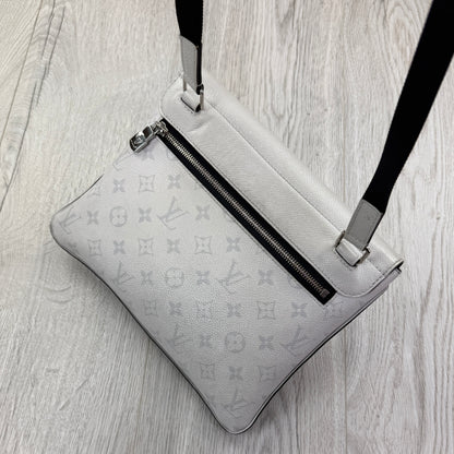 Louis Vuitton 2020 Taigarama Outdoor Flap White Messenger Bag