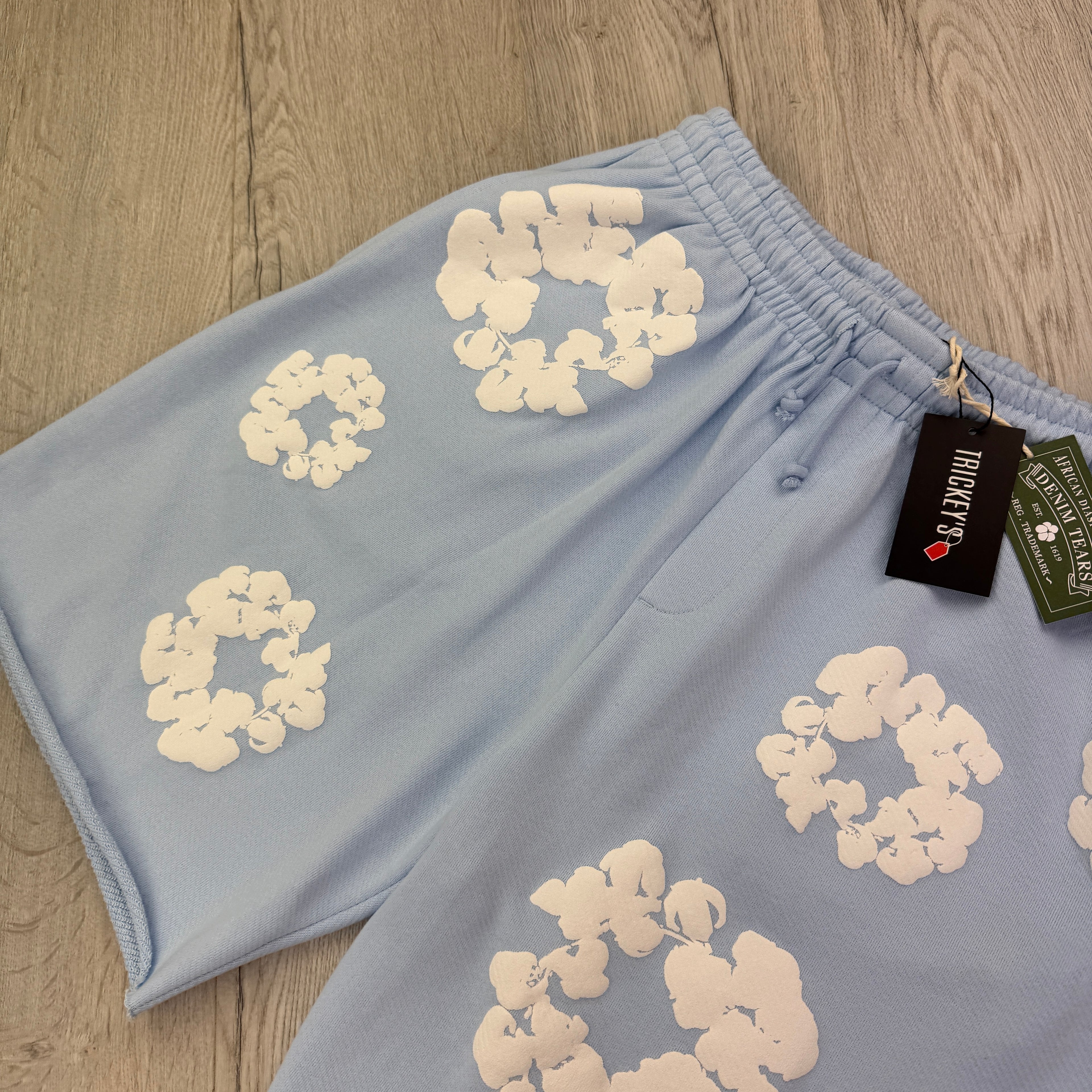 Denim Tears Baby Blue Jersey Shorts