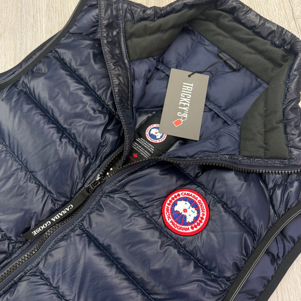 Canada Goose Men’s Navy Zip-up Hybridge Vest Gilet