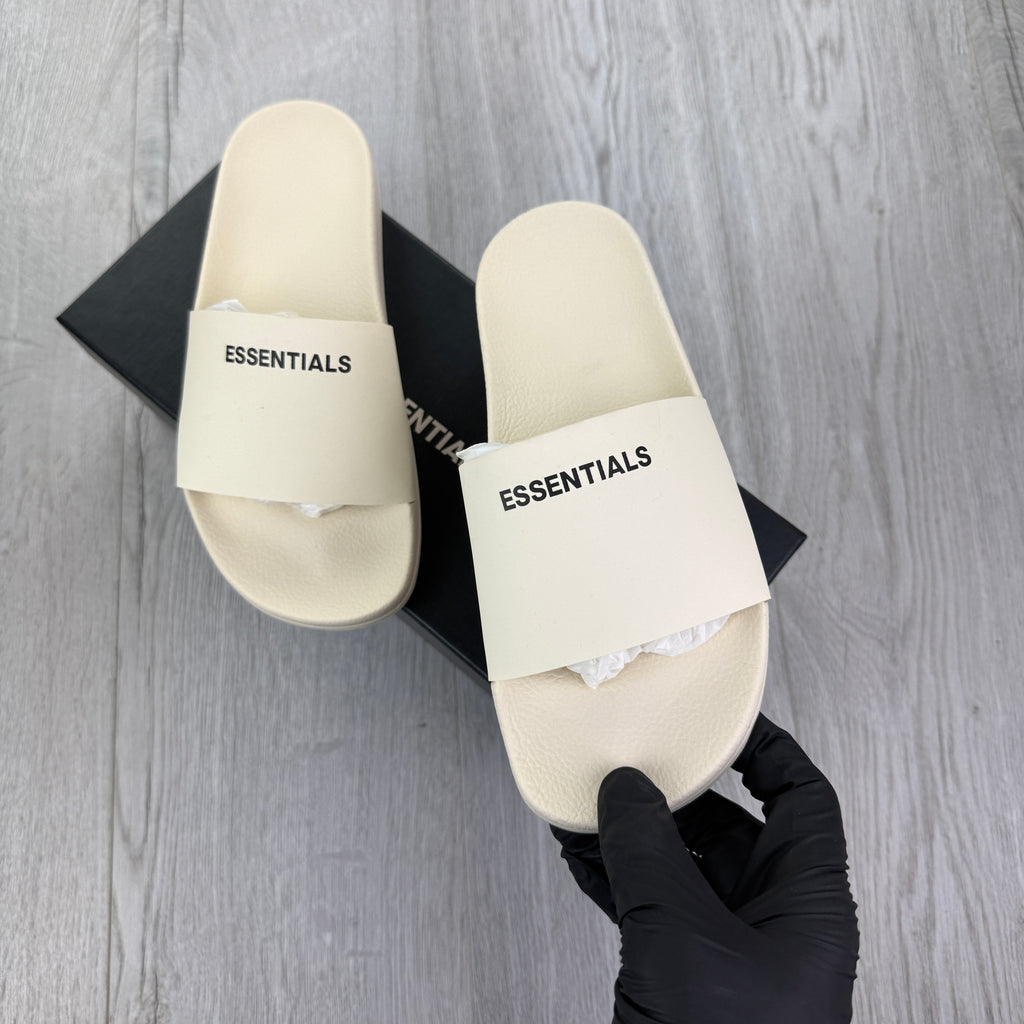 Essentials Men’s Beige Sliders
