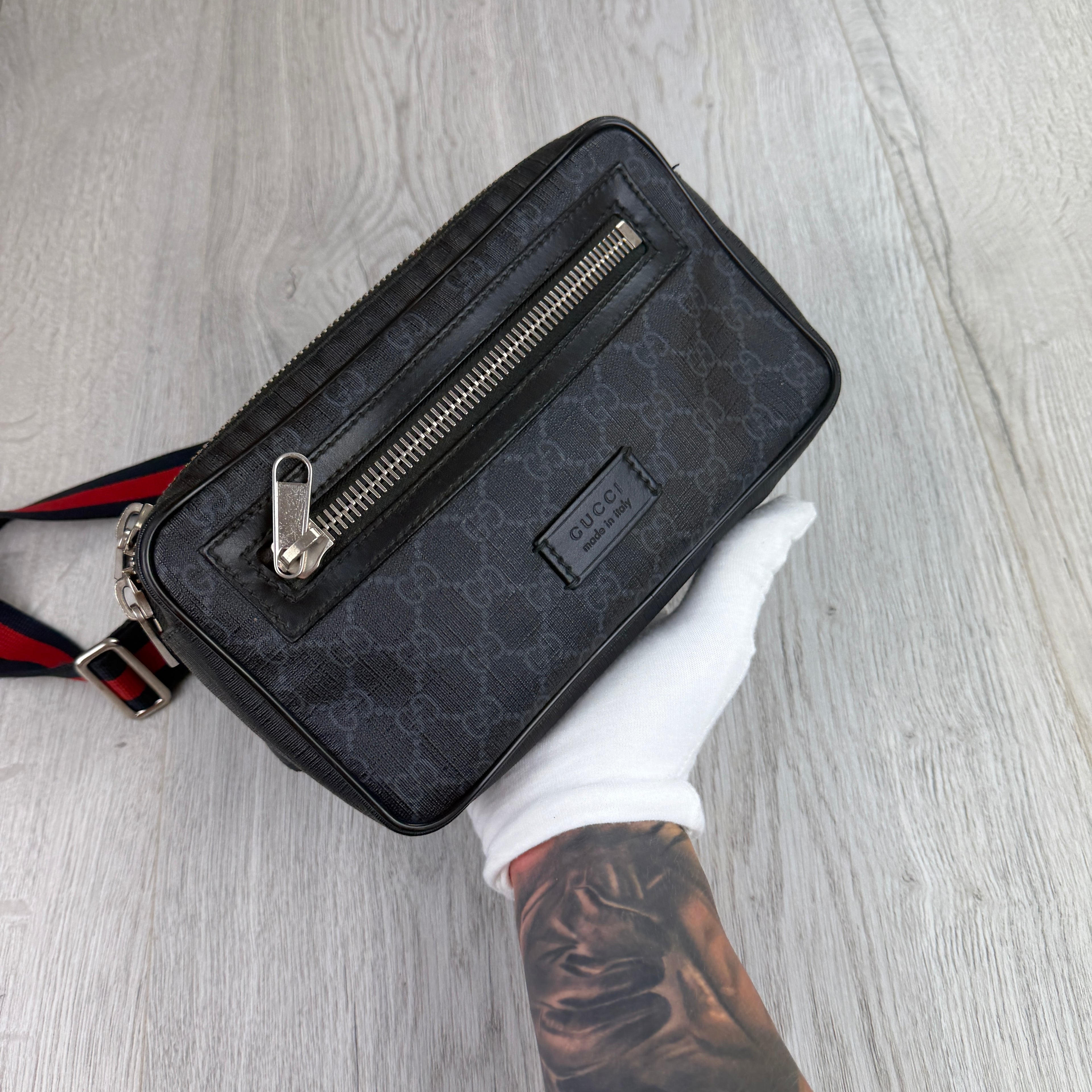 Gucci Men’s GG Black Belt Bag