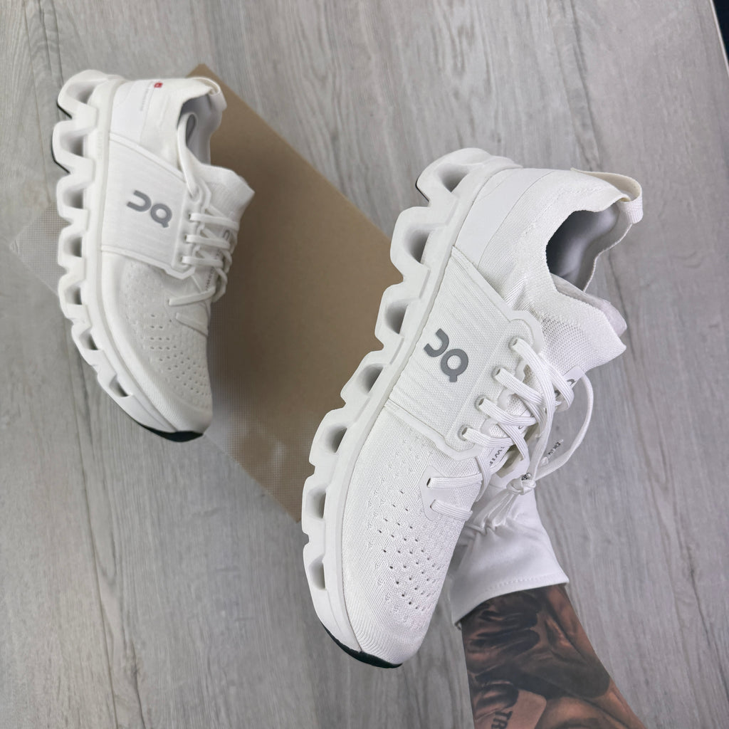 On Running Cloudswift 4 All White Trainers