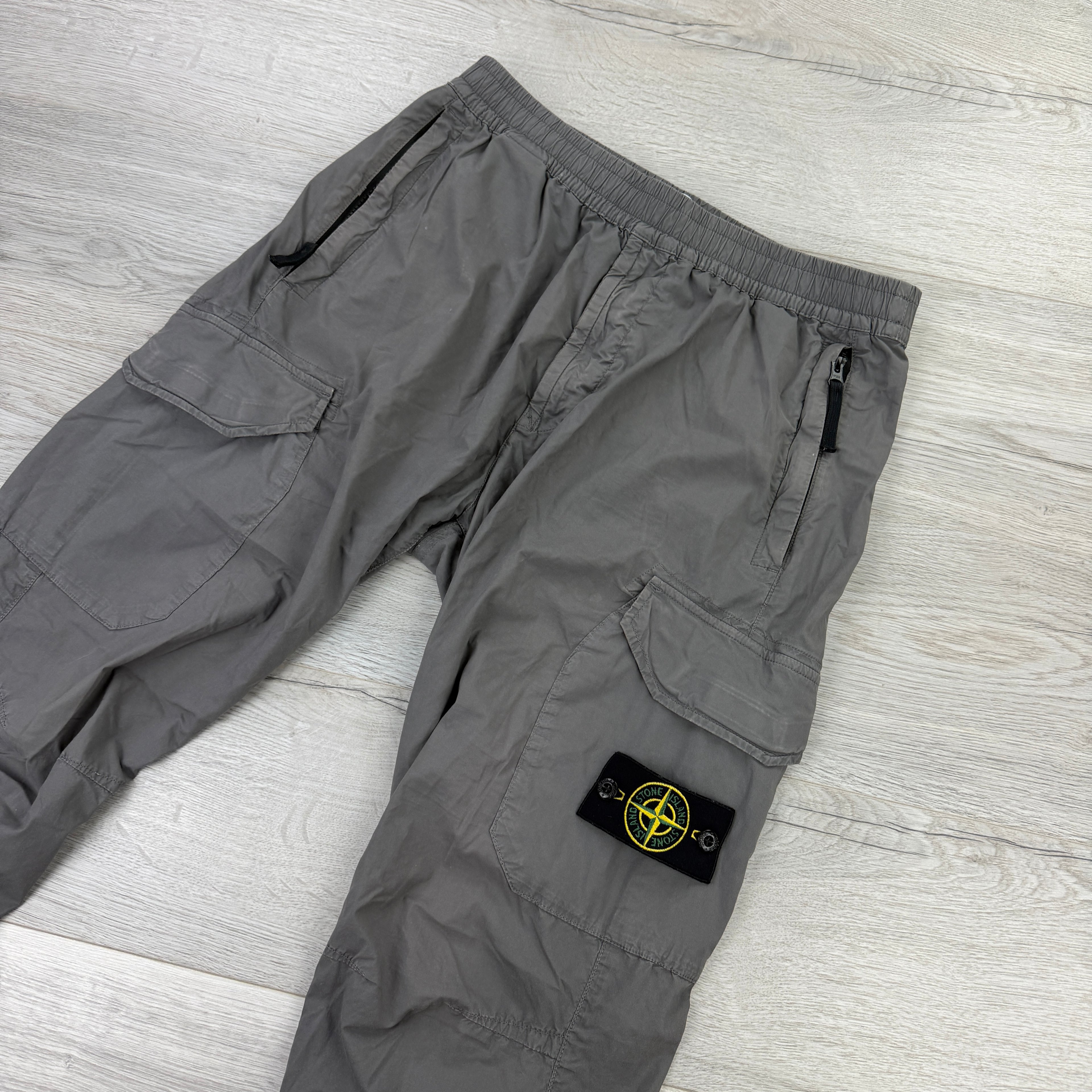 Stone Island Dark Grey Cargo Trousers - Uk 32