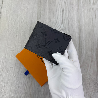 Louis Vuitton Men’s Monogram Graphite Leather Wallet