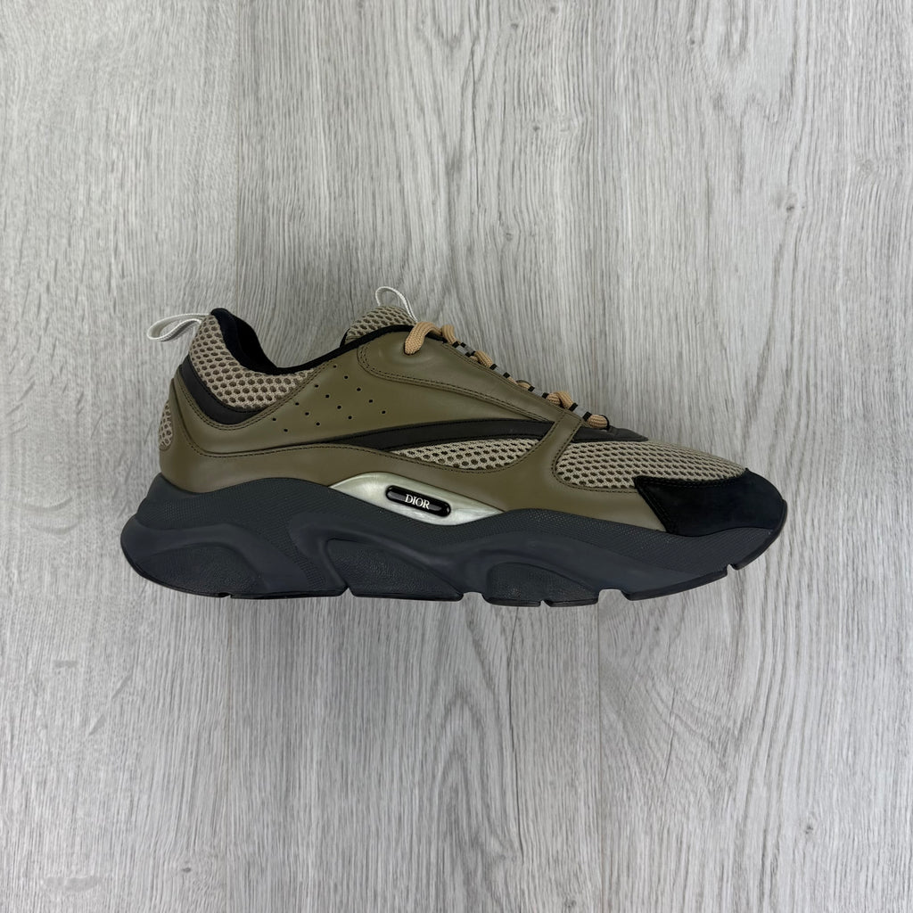Dior B22 Men’s Khaki Grey Runners - 43 (Fit 8/8.5)