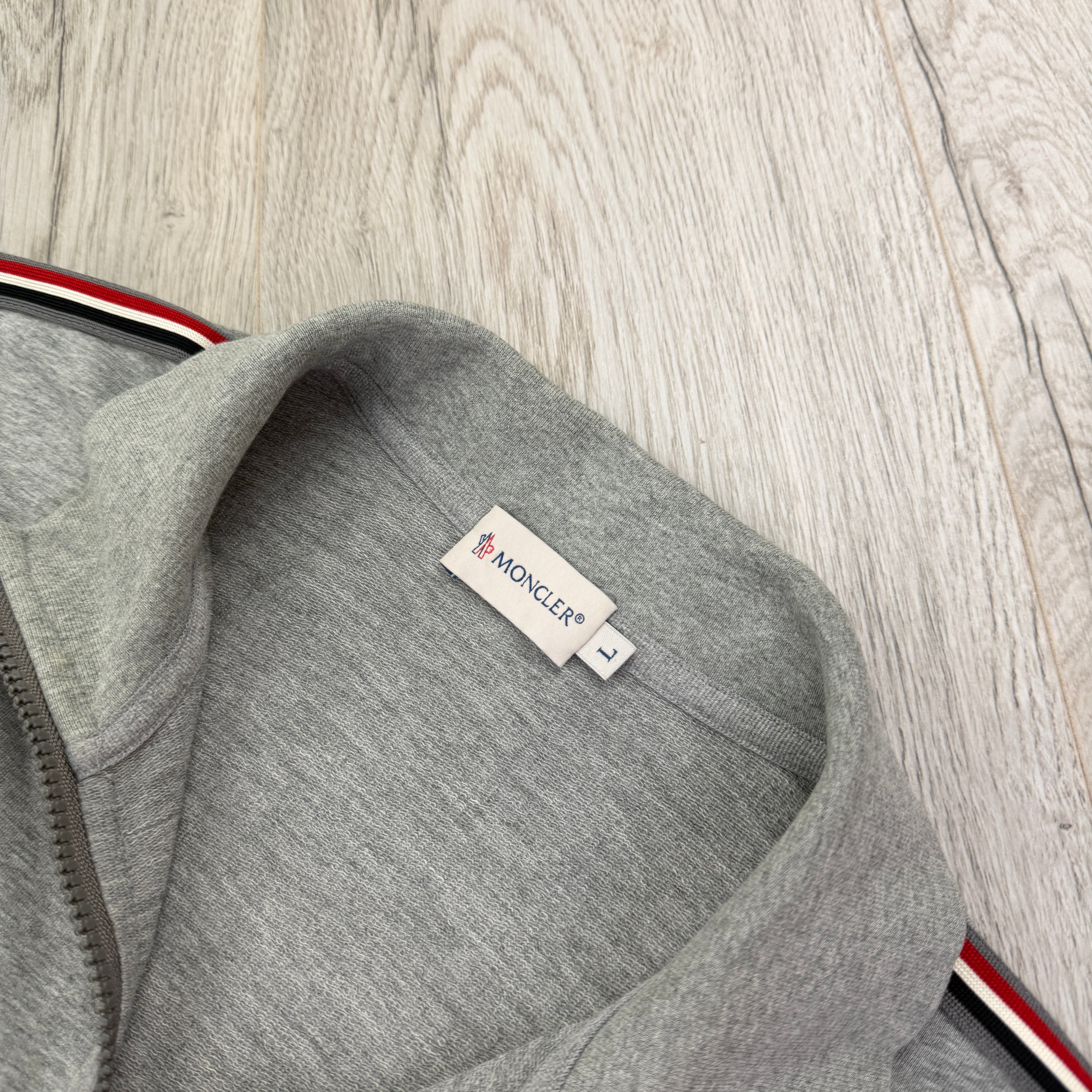 Moncler Men's Maglia Grey Zip-up Cardigan - Large Slim – Trickey.store