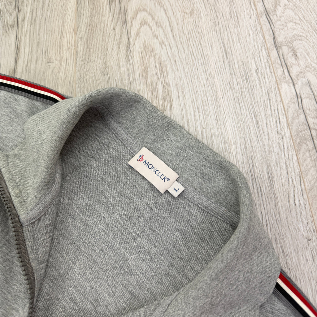 Moncler Men’s Maglia Grey Zip-up  Cardigan - Large Slim