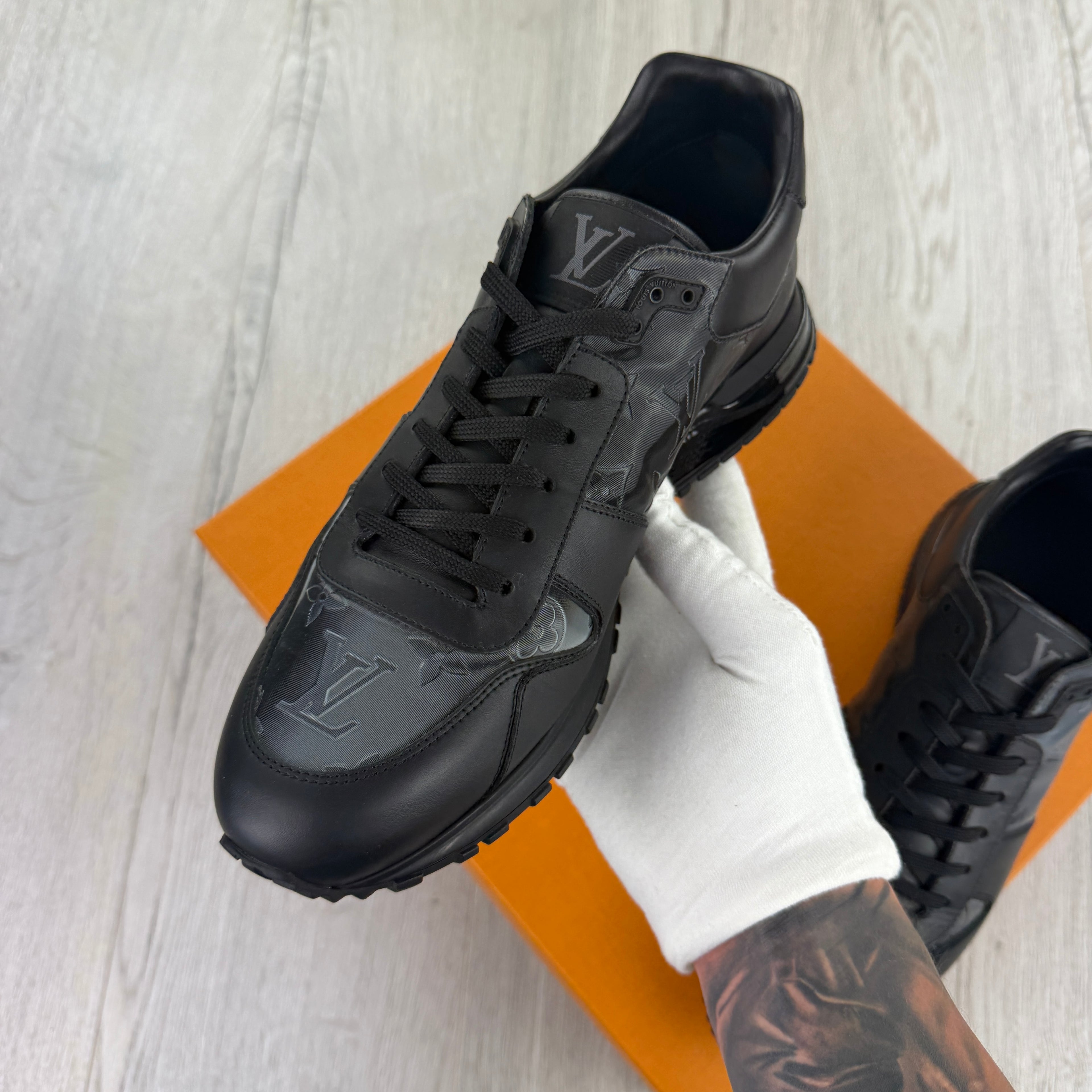 Louis Vuitton Men’s Black Run Away Trainers - Uk 7.5 (Fit 8)