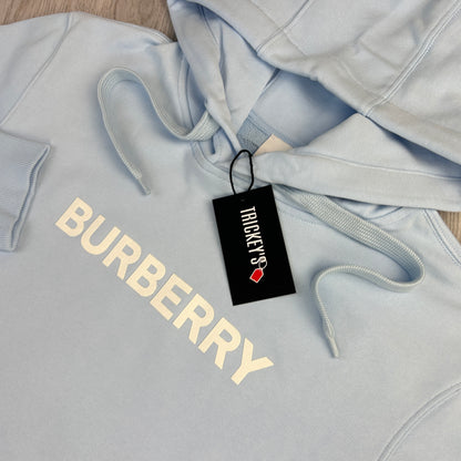 Burberry Men’s Baby Blue Pullover Hoodie