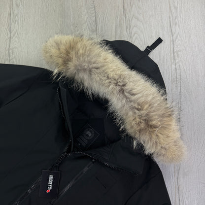 Canada Goose Men’s Black Borden Bomber Jacket Black Badge - Medium