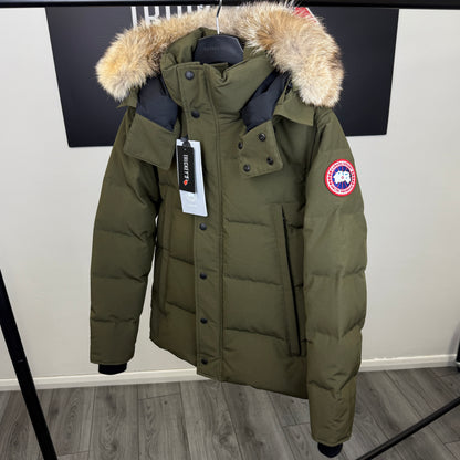 Canada Goose Men’s Khaki Green Wyndham Parker Jacket - Small Fusion