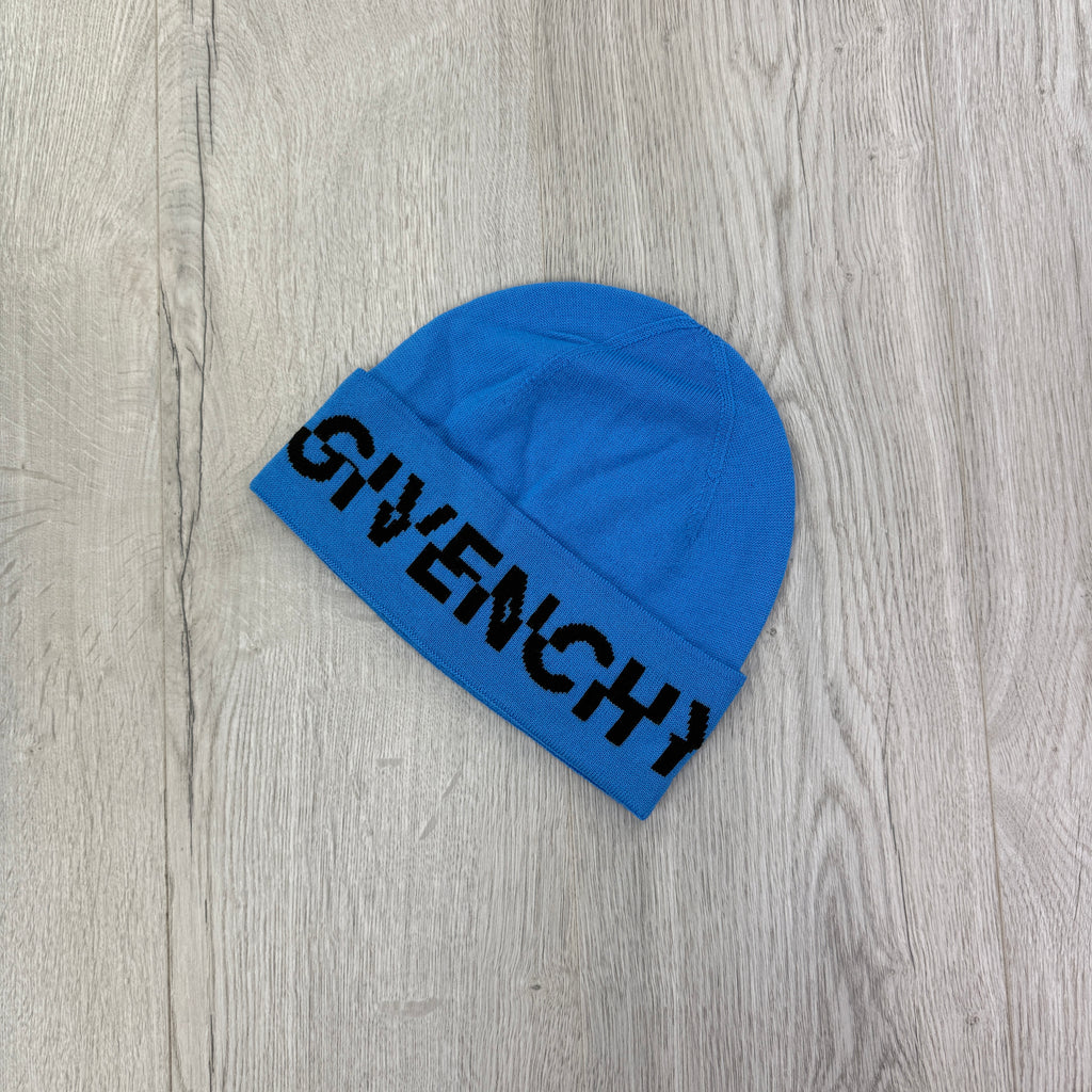 Givenchy Men’s Blue Wool Beanie