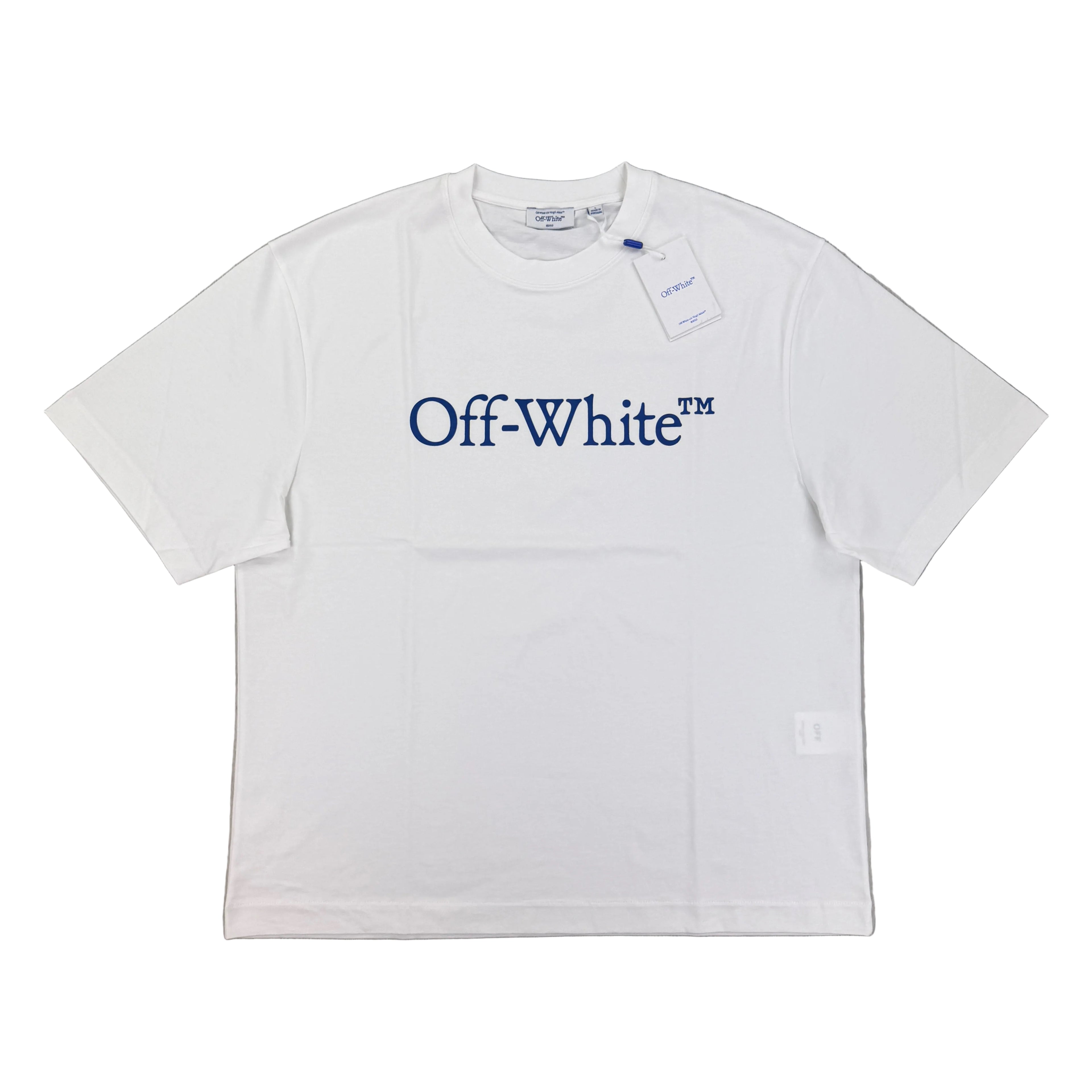 Off White Men’s White T-shirt - Large Oversized