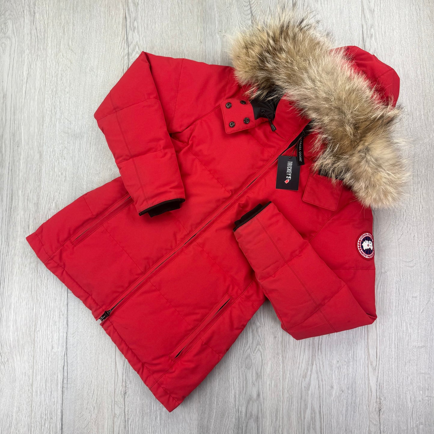 Canada Goose Women’s Red Chelsea Parker Jacket - Small