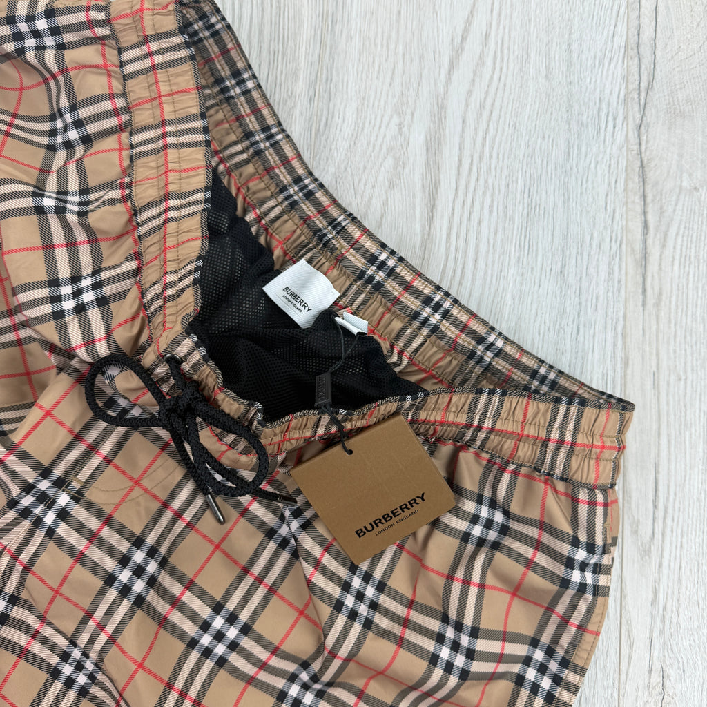 Burberry Men’s Check Drawcord Swim Shorts