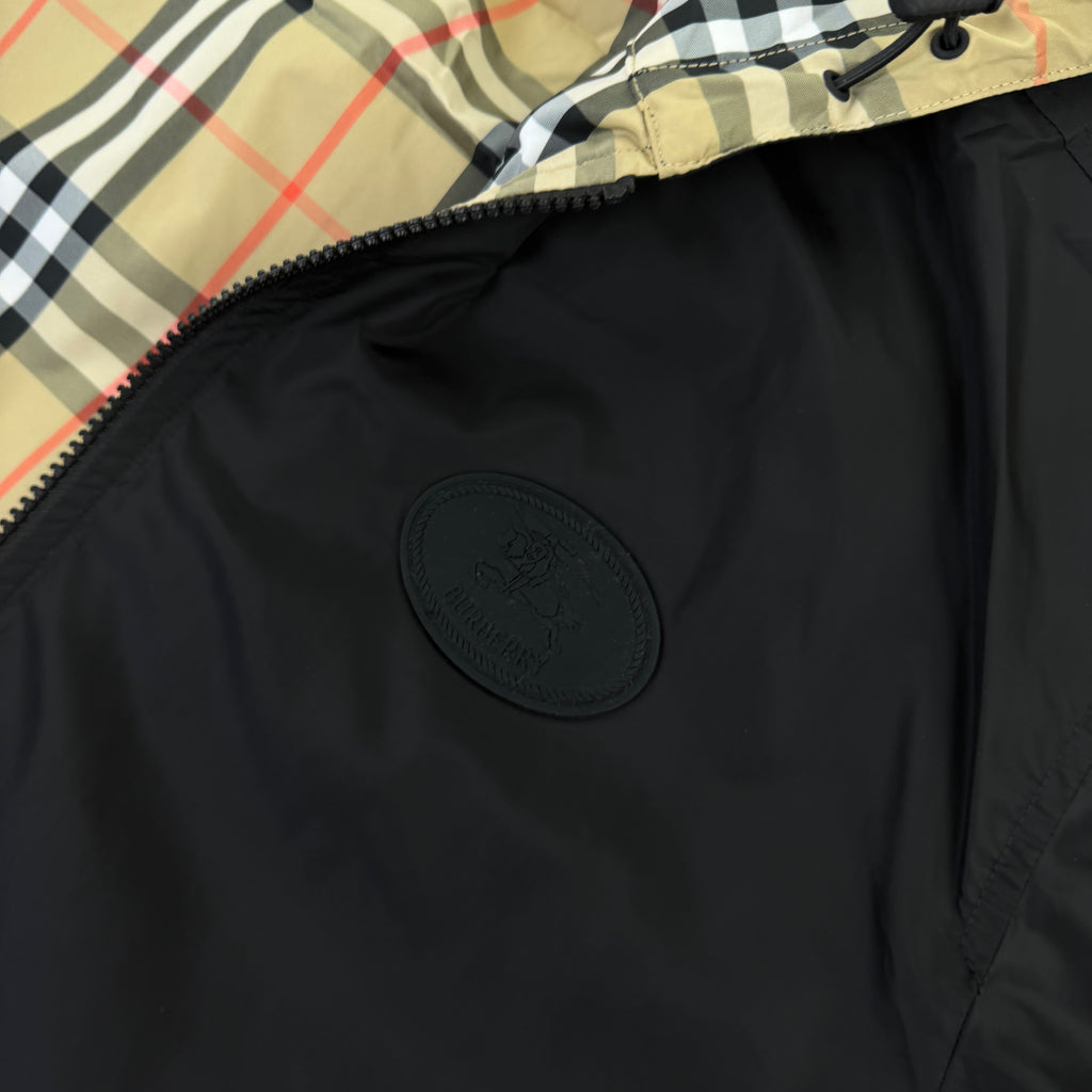 Burberry Men’s Vintage Check Reversible Windbreaker Jacket - Large