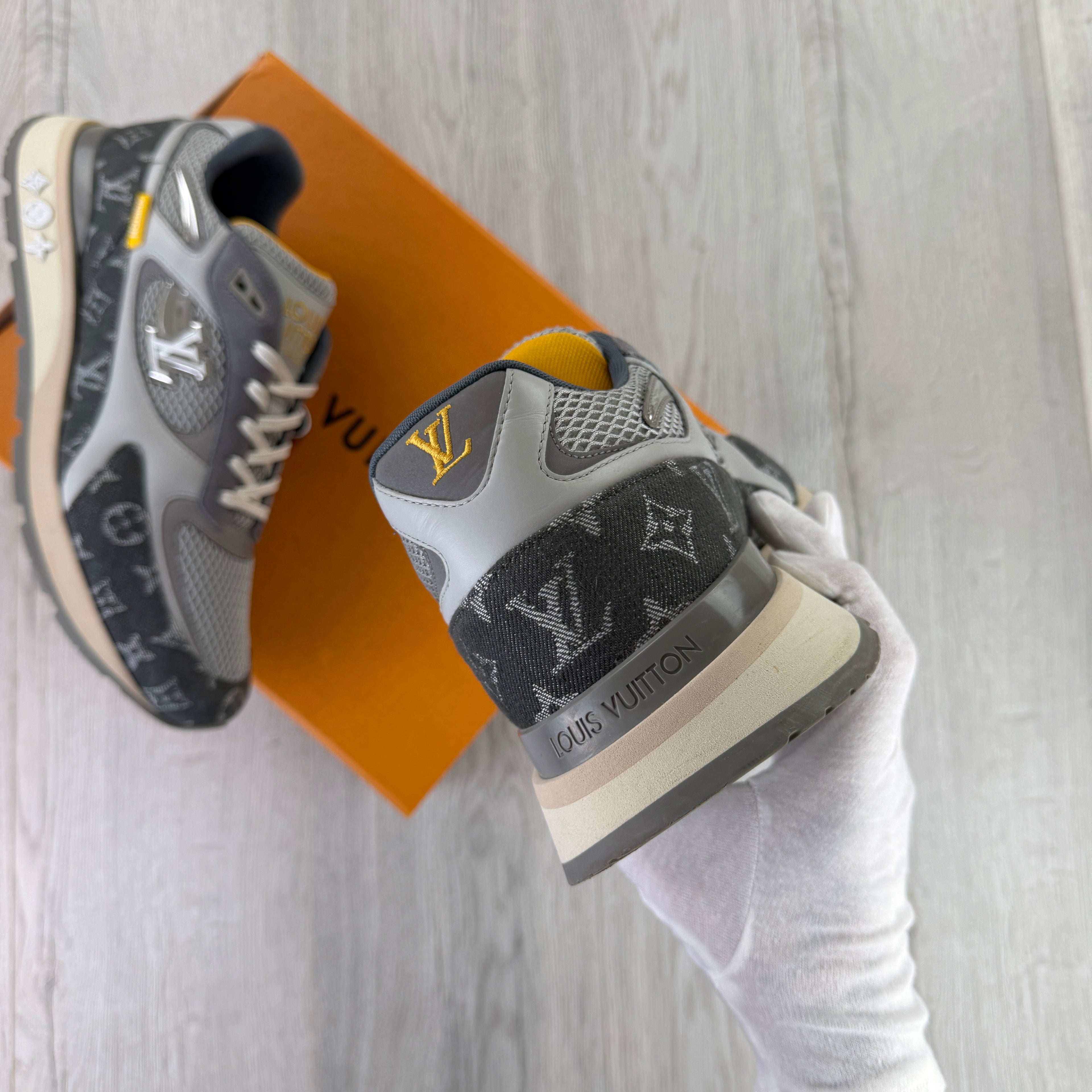 Louis Vuitton Men’s Grey Run Away Trainers - Uk 11