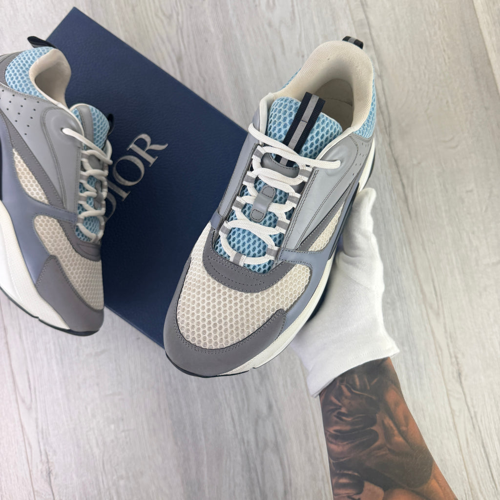 Dior B22 Men’s Baby Blue Runners - 44 (Fit Uk 9/9.5)