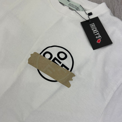 Off White Men’s White Tape Arrow Oversized T-shirt