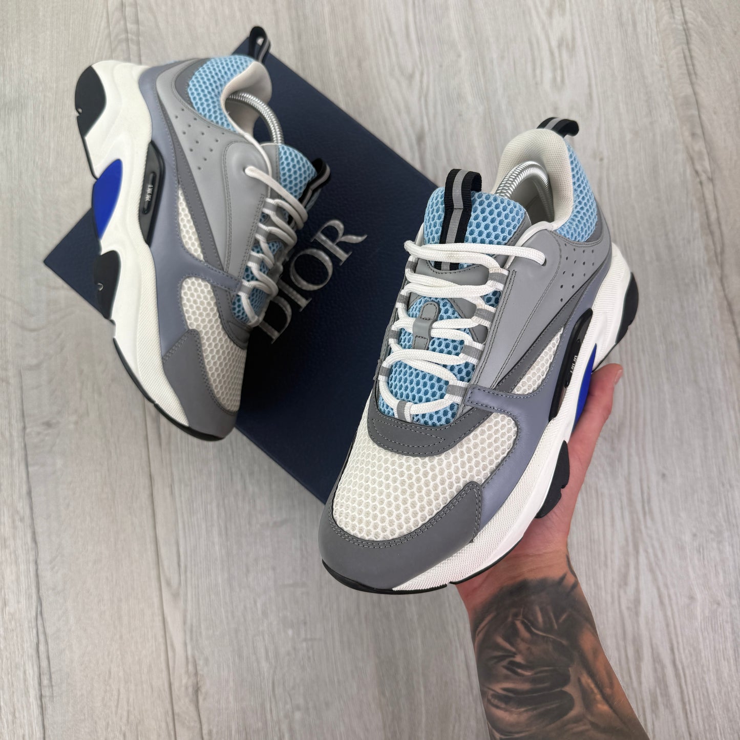 Dior B22 Men’s Baby Blue Runners - 42 (Fit Uk 7/7.5)