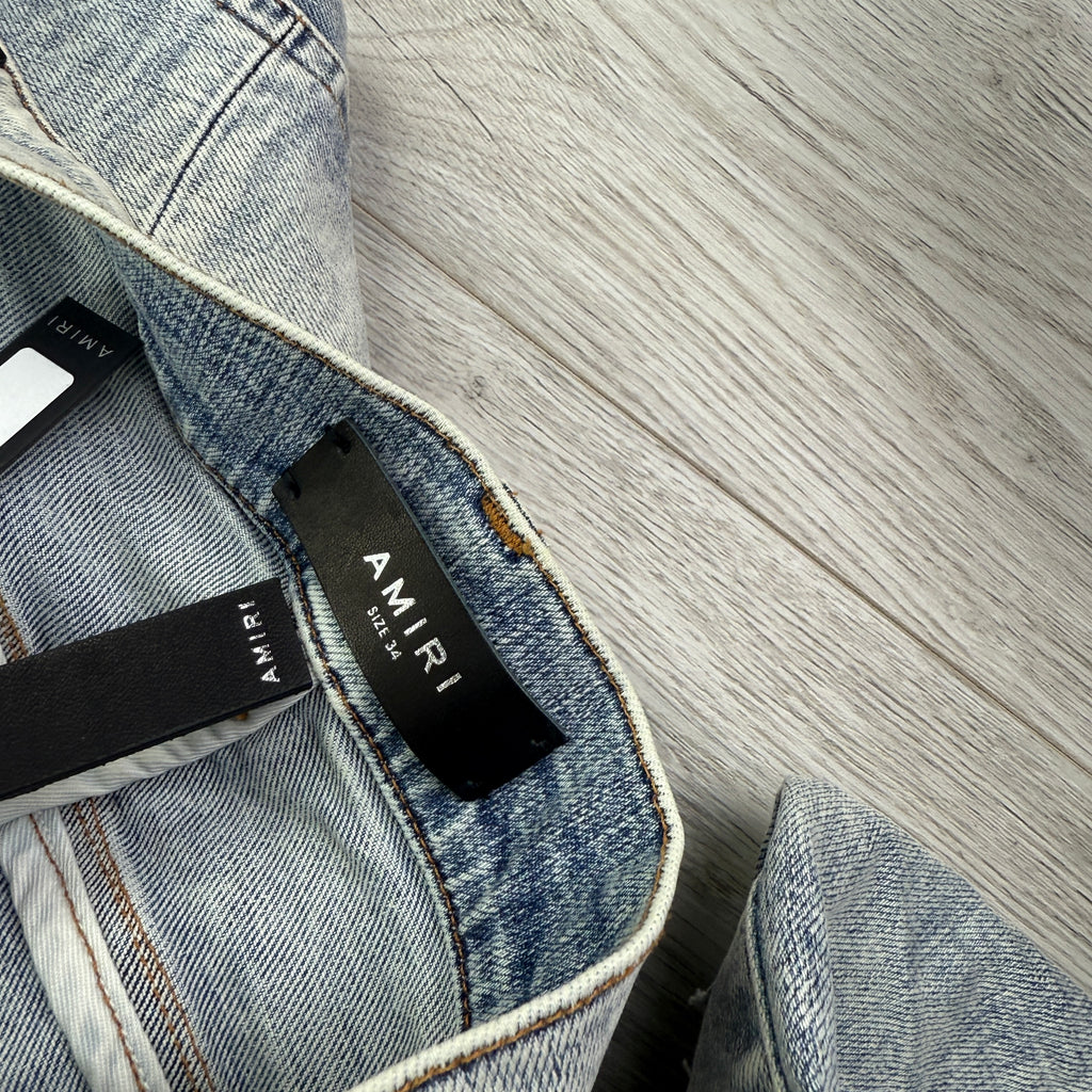 Amiri MX1 Men’s Blue Distressed Jeans