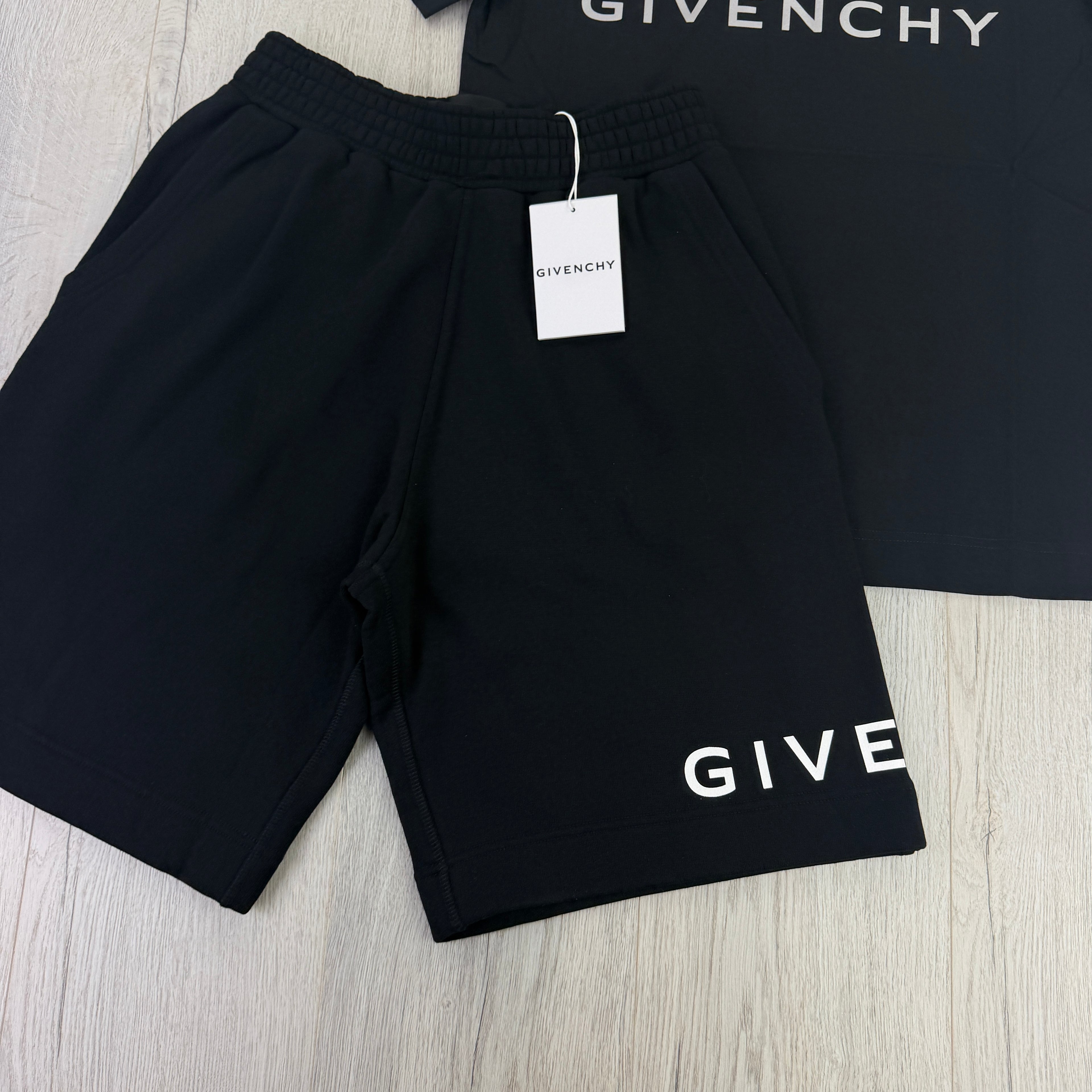 Givenchy Men’s Black T-shirt & Short Set