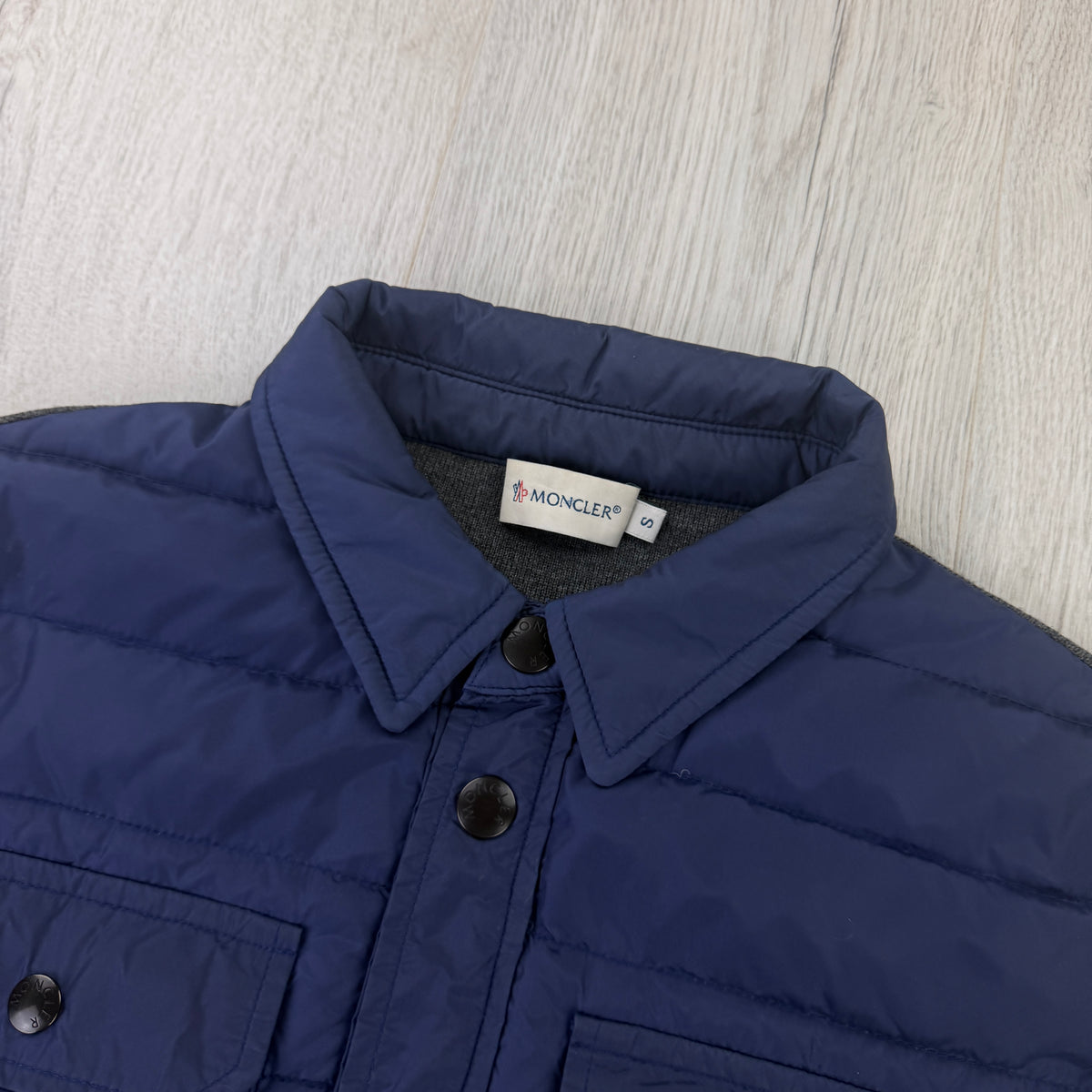 Moncler Men’s Blue Zip-up Tricot Cardigan - Small
