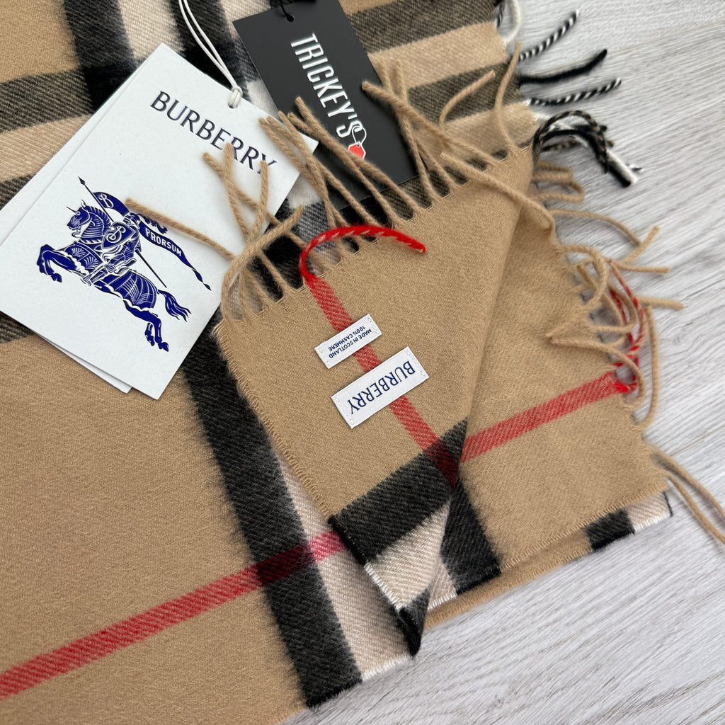 Burberry Men’s Classic Check Cashmere Scarf