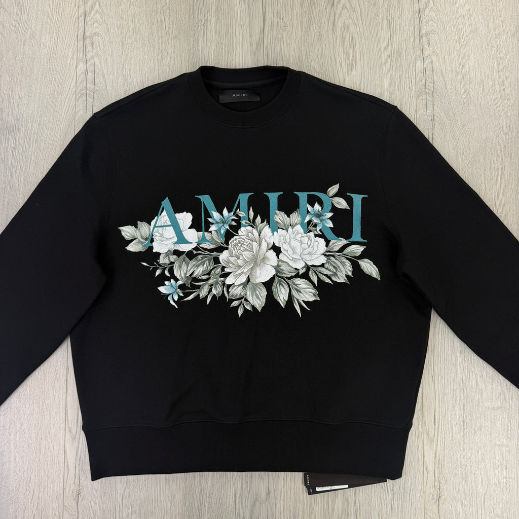Amiri Men’s Black Crewneck Jumper - Medium