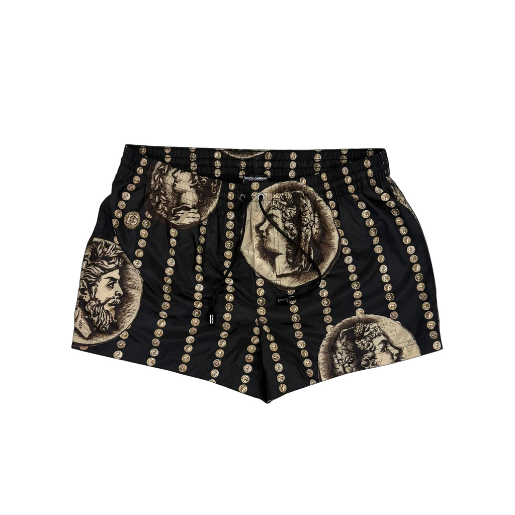 Dolce & Gabbana Men’s Black Logo Small Swim Shorts - Size 4