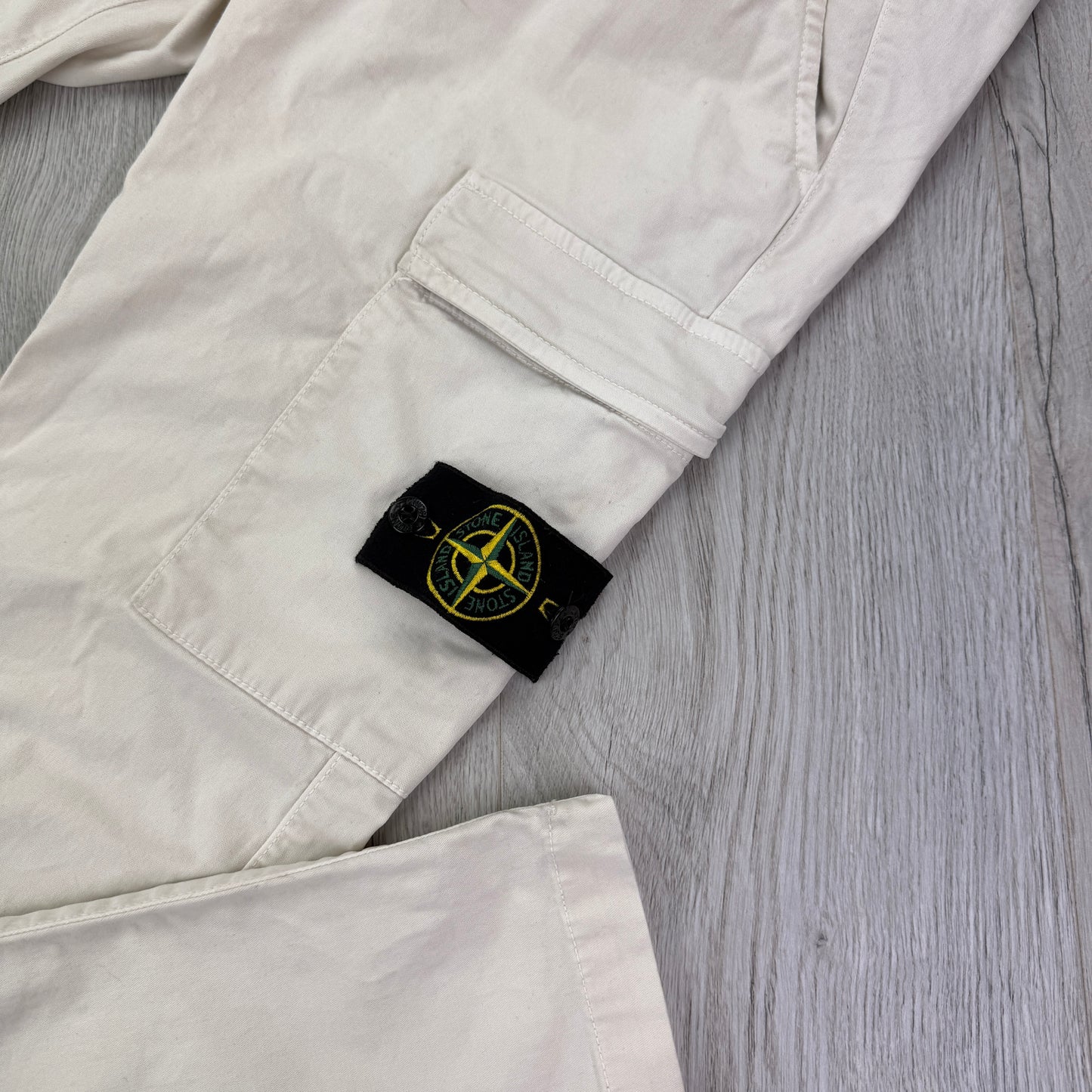 Stone Island Men’s Beige Cargo Trousers - Uk 30
