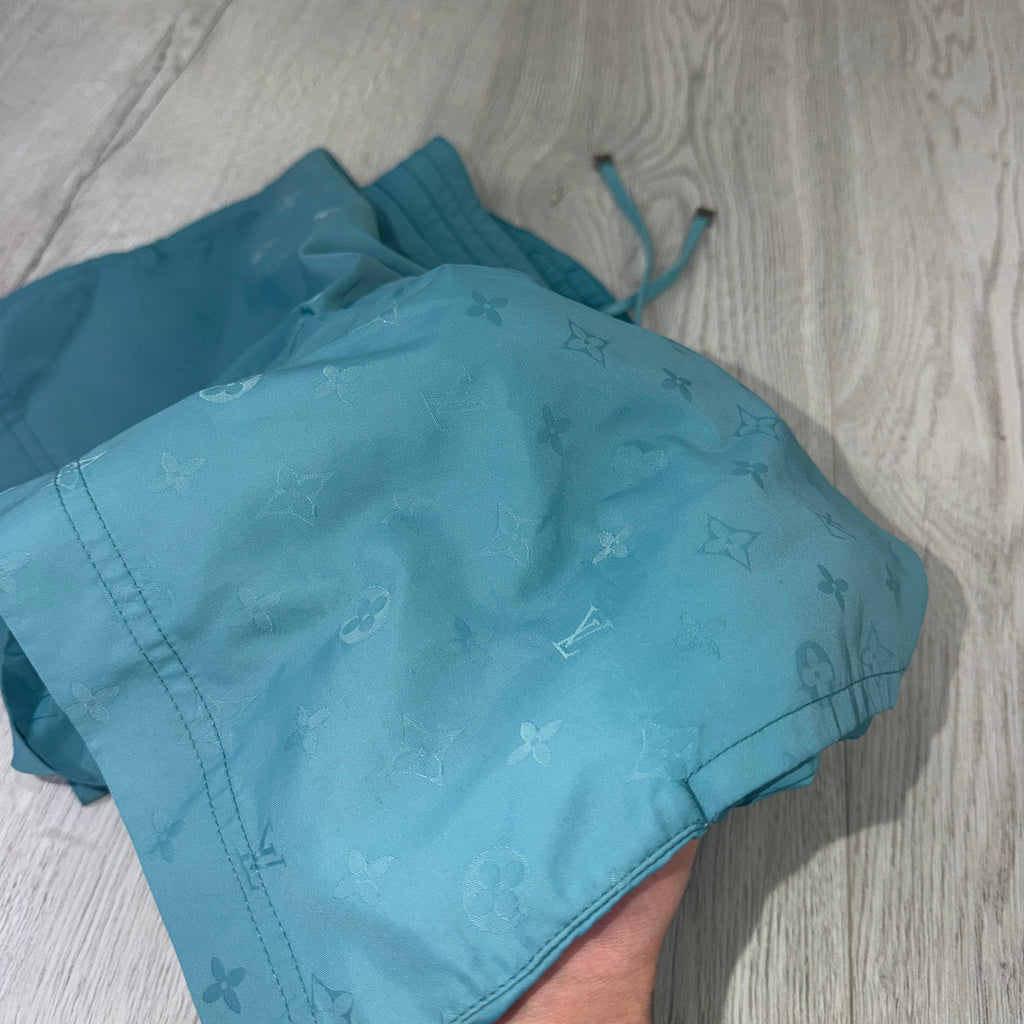 Louis Vuitton Men’s Baby Blue Swim Shorts - Small