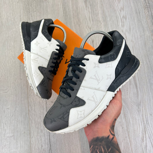 Louis Vuitton Men’s Monogram Black White Grey Run Away Trainers - Uk 8
