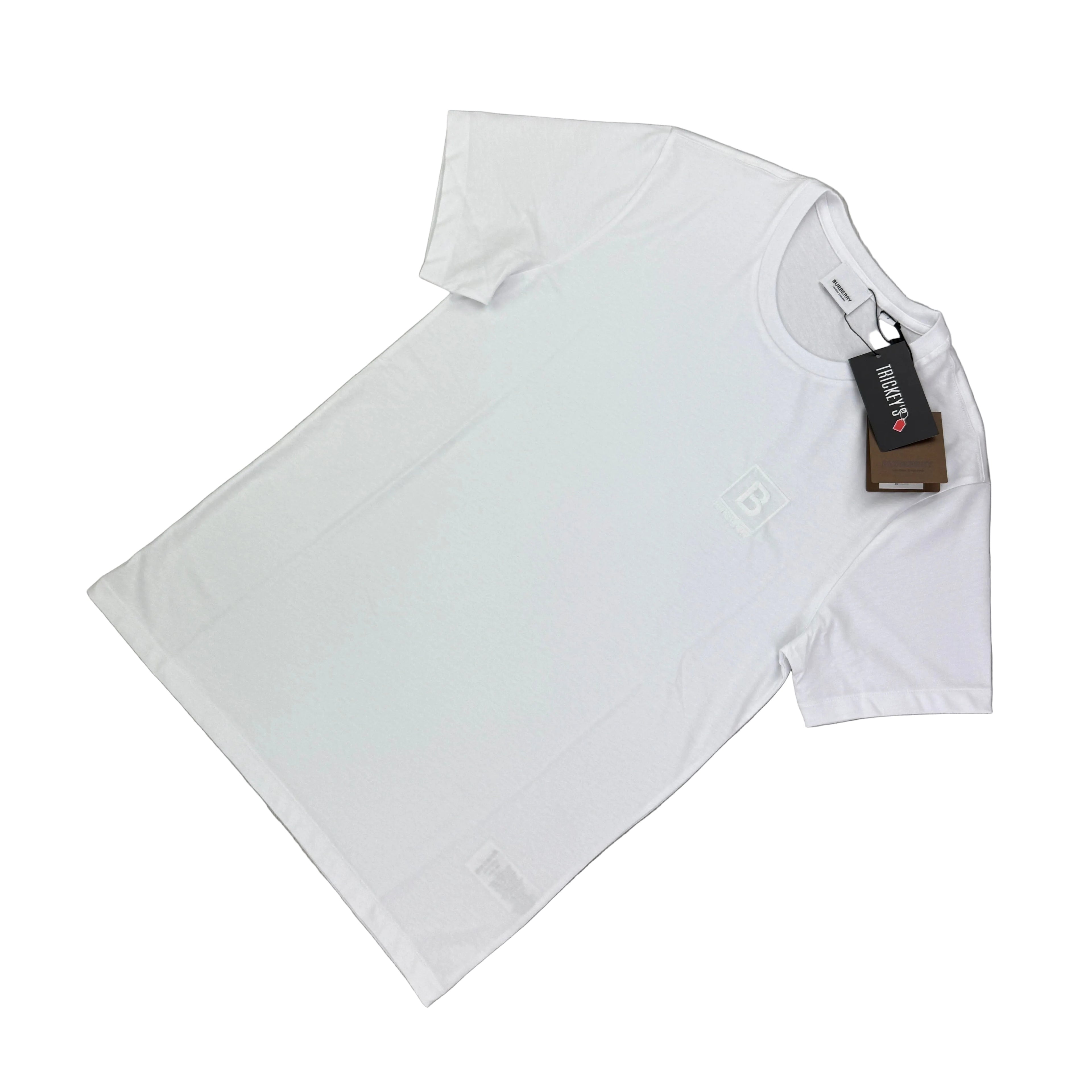 Burberry Men’s Embroidered B Logo T-shirt - XL