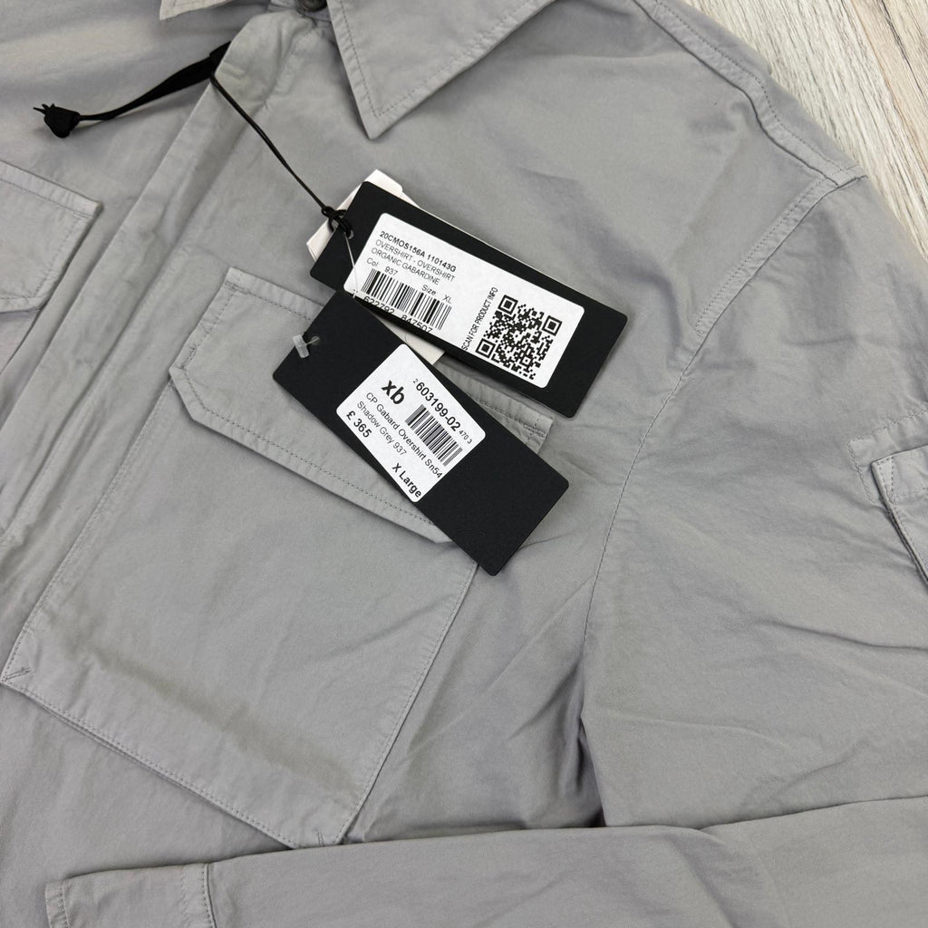 Cp Company Men’s Grey Zip-up Overshirt - XL